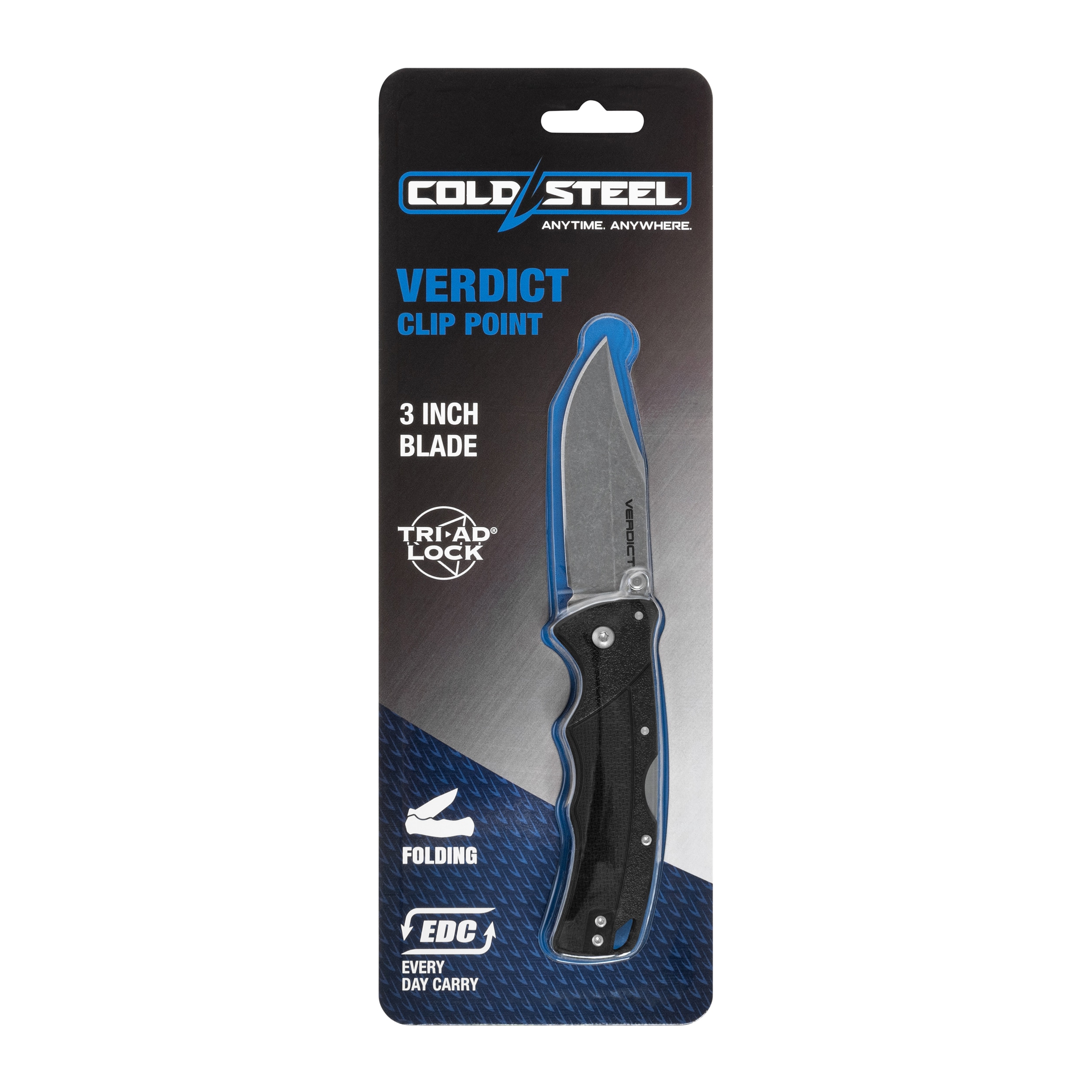 Nóż składany Cold Steel Verdict Clip-Point 4116SS - Black