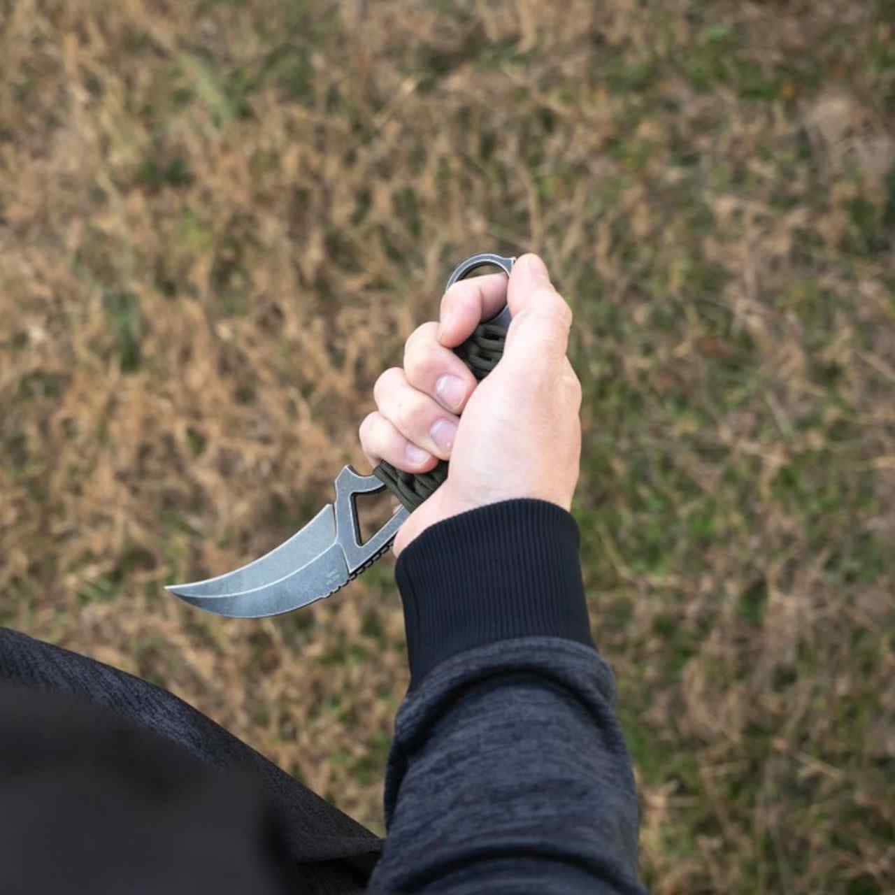 SOG Gambit XL Knife - Black Stonewash