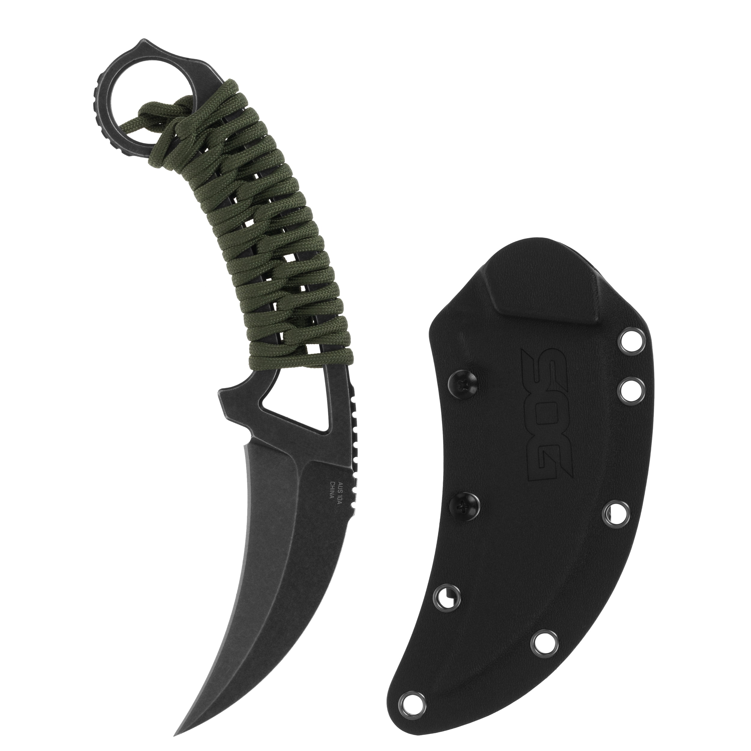 SOG Gambit XL Knife - Black Stonewash