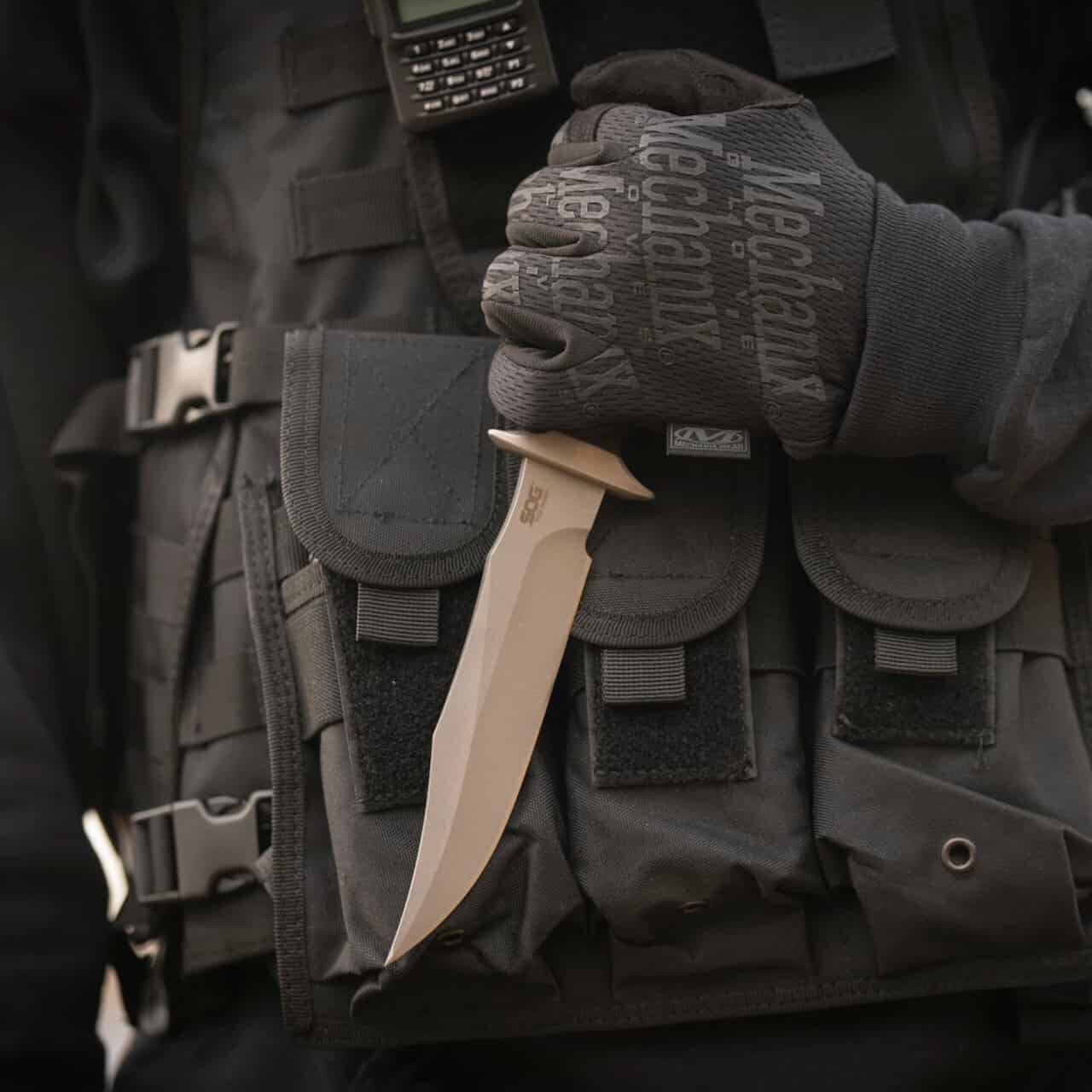 Nóż SOG Tech Bowie - Stonewash