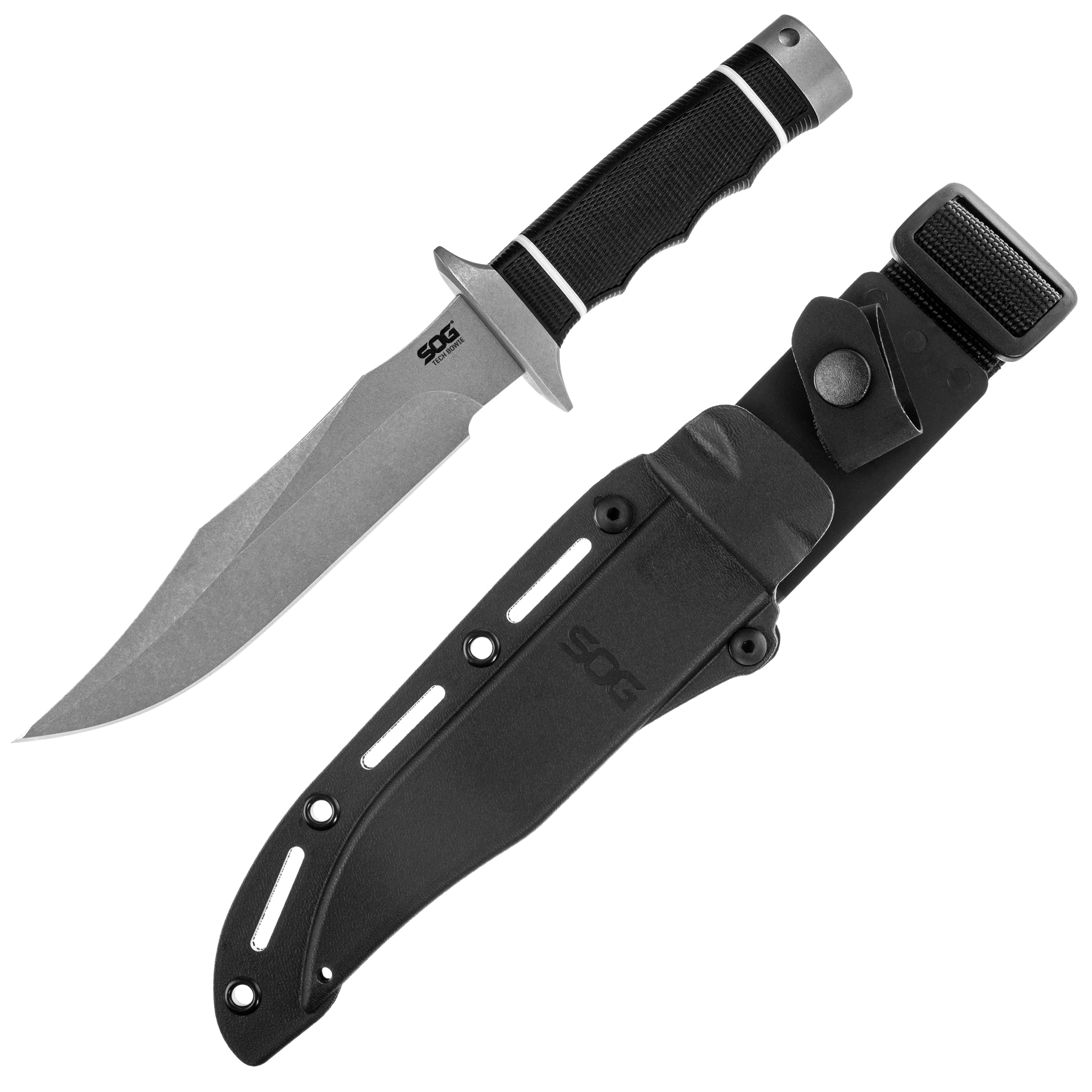 SOG Tech Bowie Knife - Stonewash