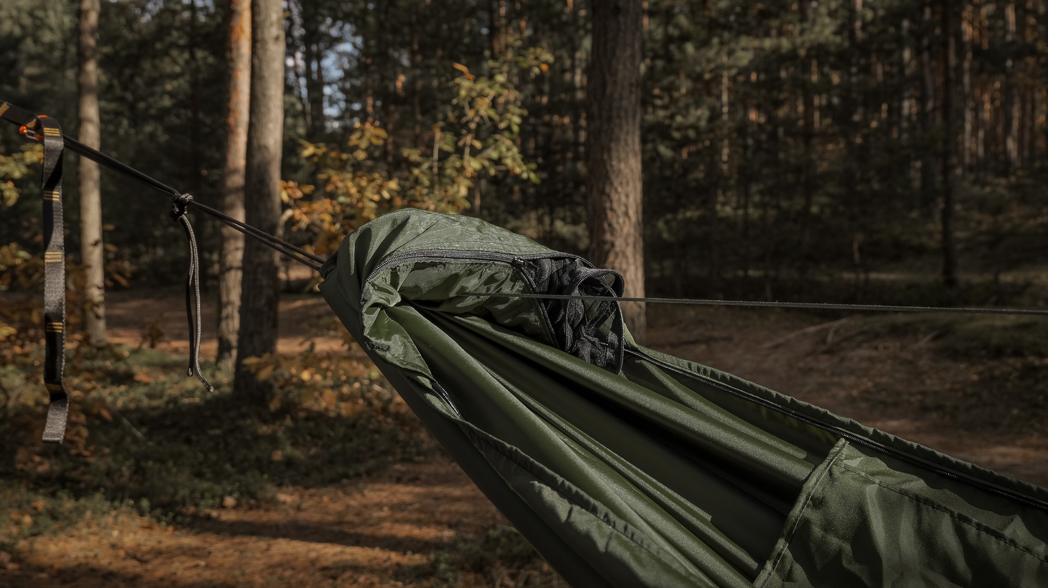 Гамак TigerWood Ważka V1 Pocket з москітною сіткою - Green