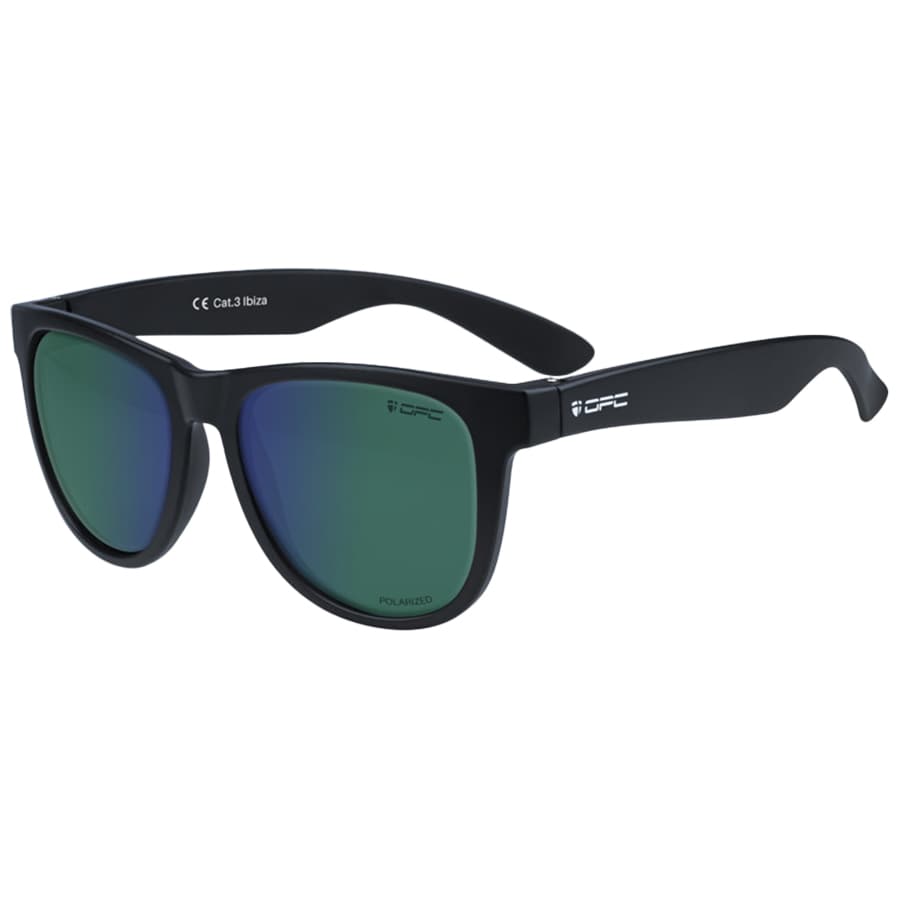 Okulary przeciwsłoneczne OPC Lifestyle Ibiza - Matt Black/ Green z polaryzacją