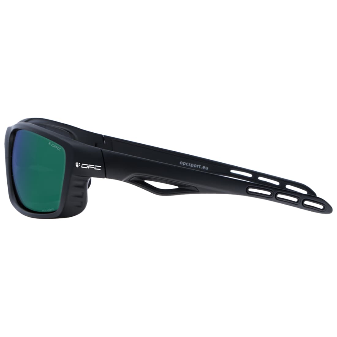 Сонцезахисні окуляри OPC Sport Everest Matt Black/Green Revo з поляризацією