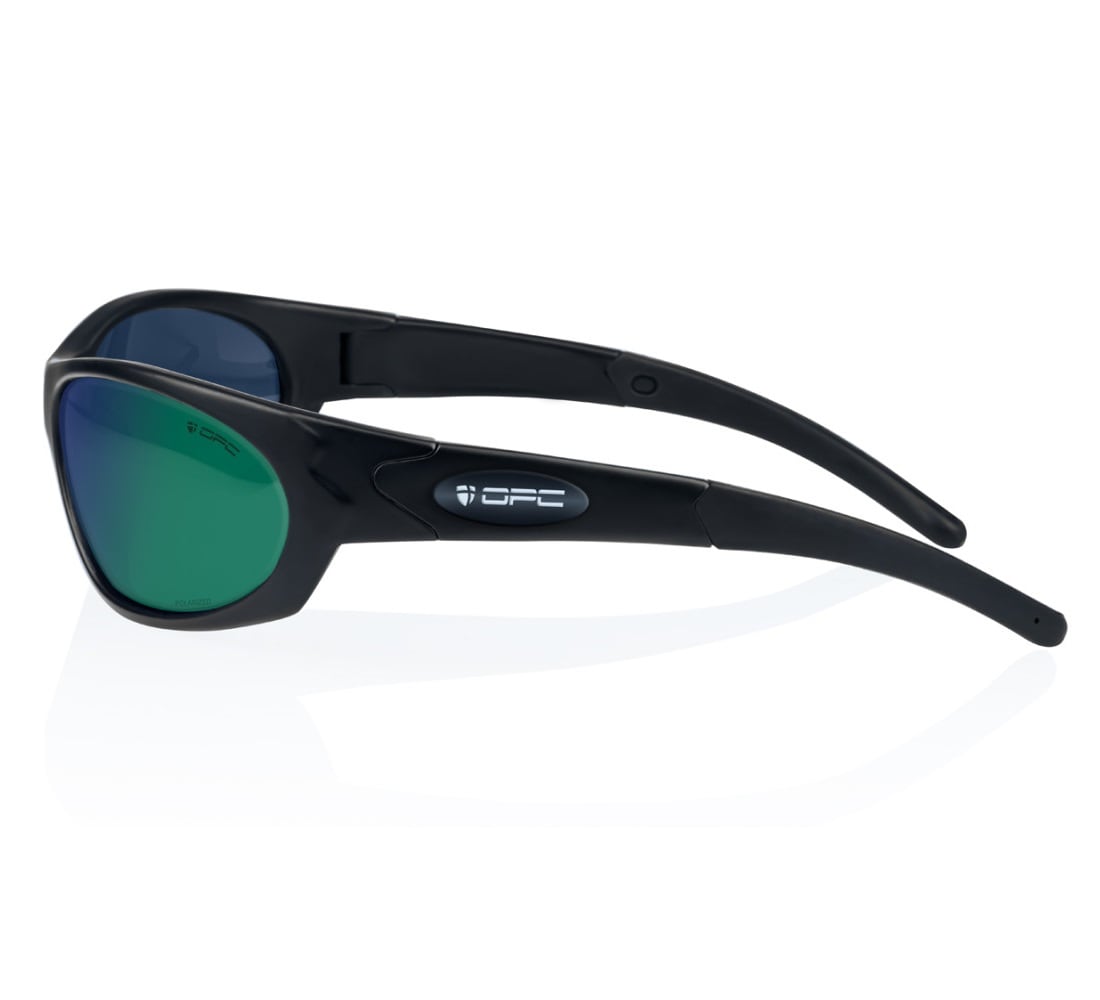 Okulary przeciwsłoneczne OPC Military Marines Black Matt Green Revo z polaryzacją