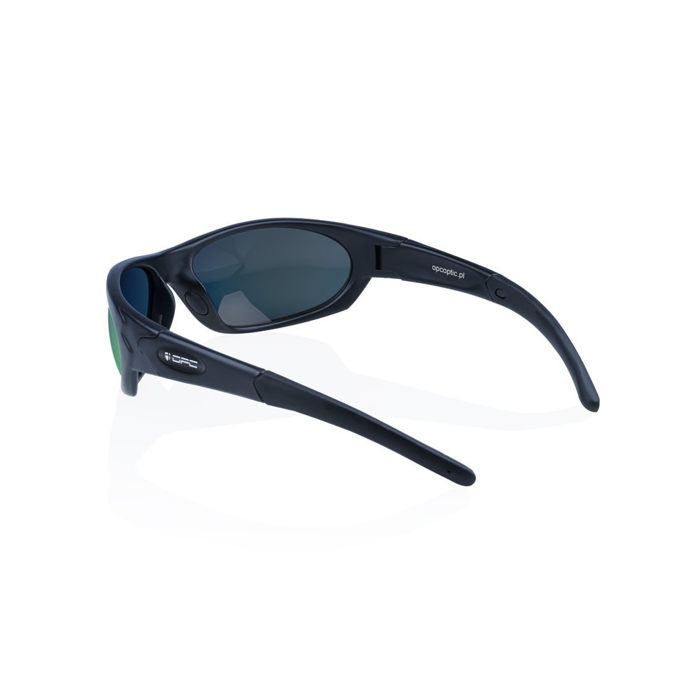 Okulary przeciwsłoneczne OPC Military Marines Black Matt Green Revo z polaryzacją