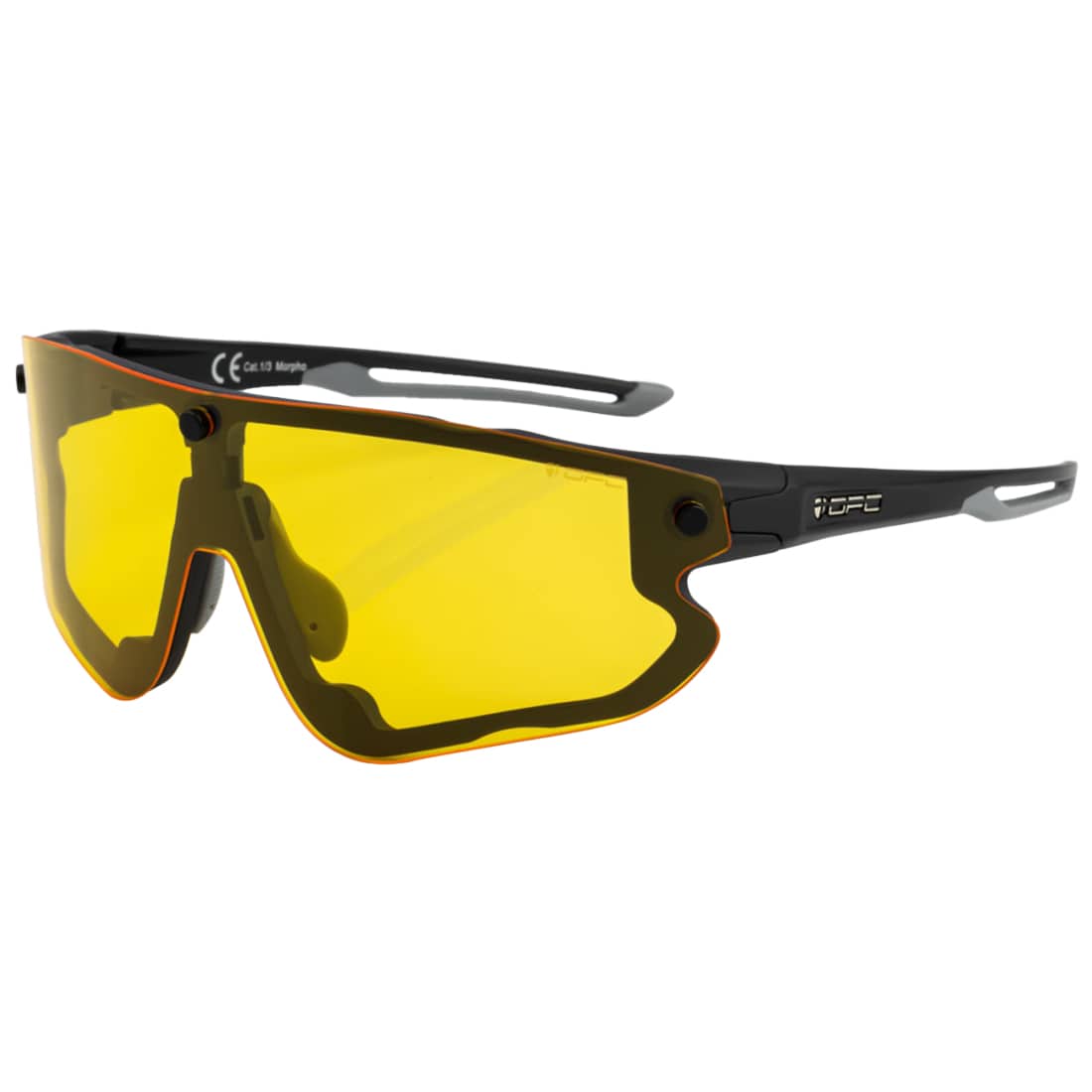 Okulary przeciwsłoneczne OPC All Round Morpho - Matt Black/Green/Yellow Set