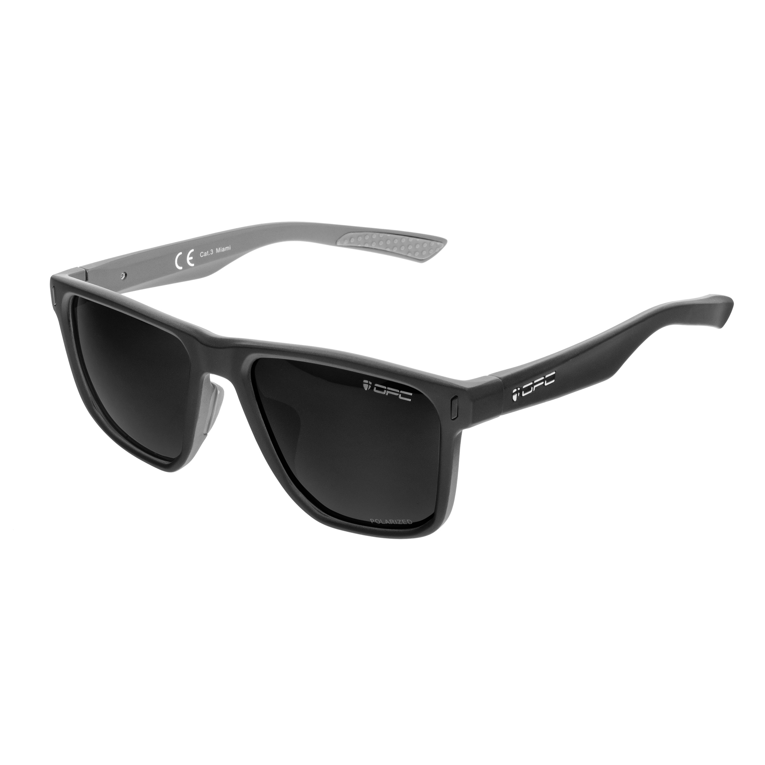 Okulary przeciwsłoneczne OPC Lifestyle Miami Matt Black/Smoke z polaryzacją