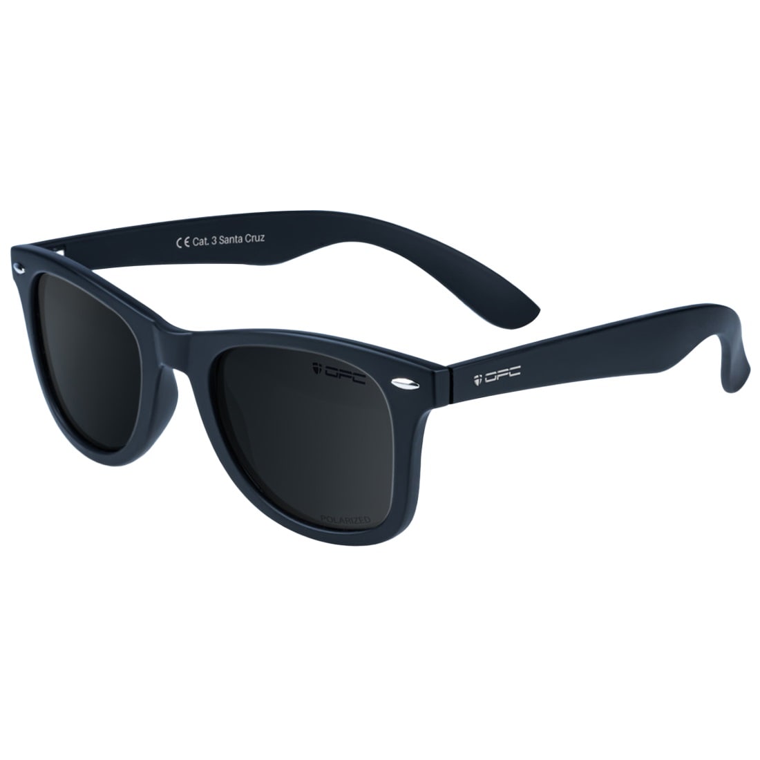 Okulary przeciwsłoneczne OPC Lifestyle Santa Cruz Matt Black Smoke z polaryzacją