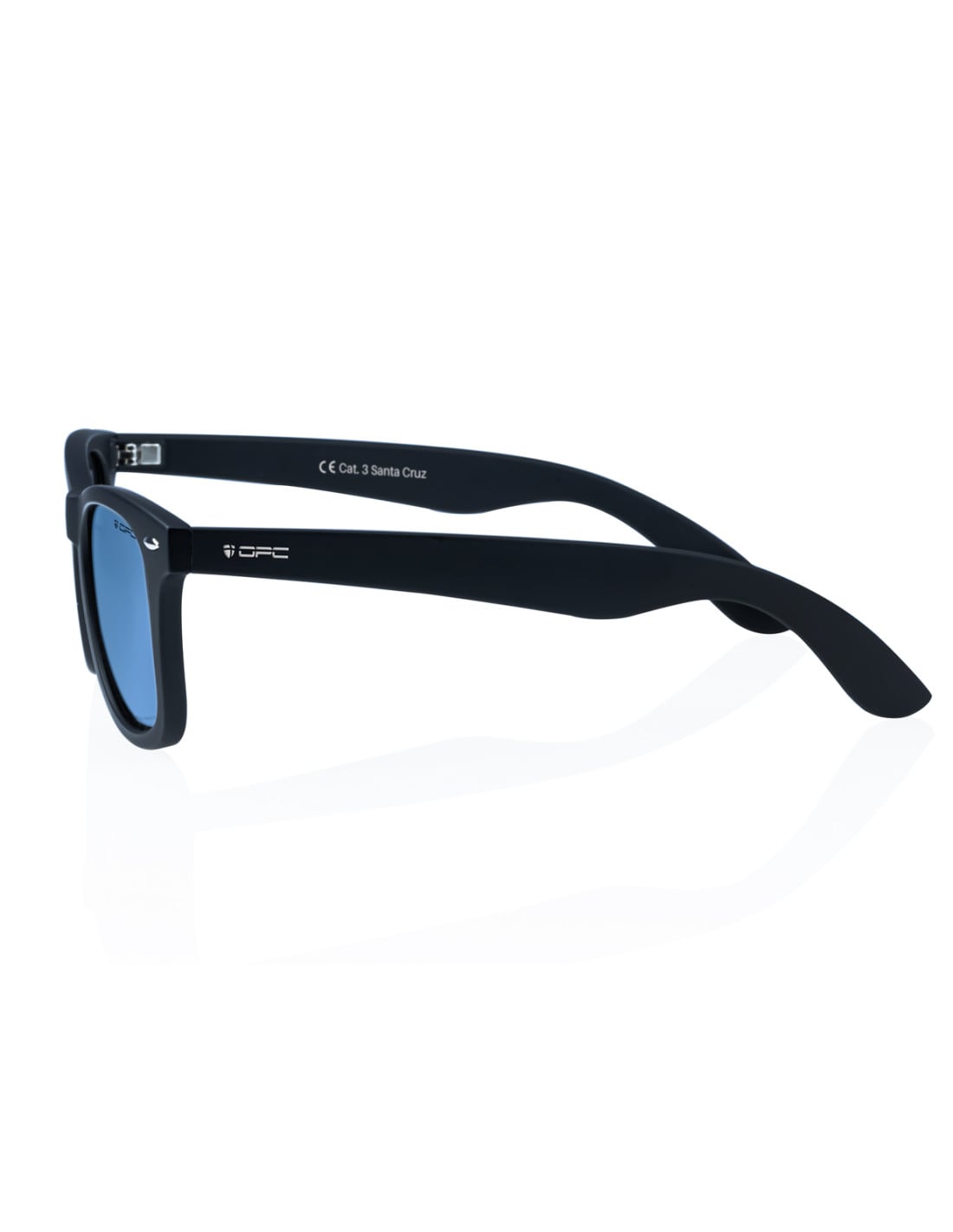 Okulary przeciwsłoneczne OPC Lifestyle Santa Cruz Matt Black/Blue Revo z polaryzacją