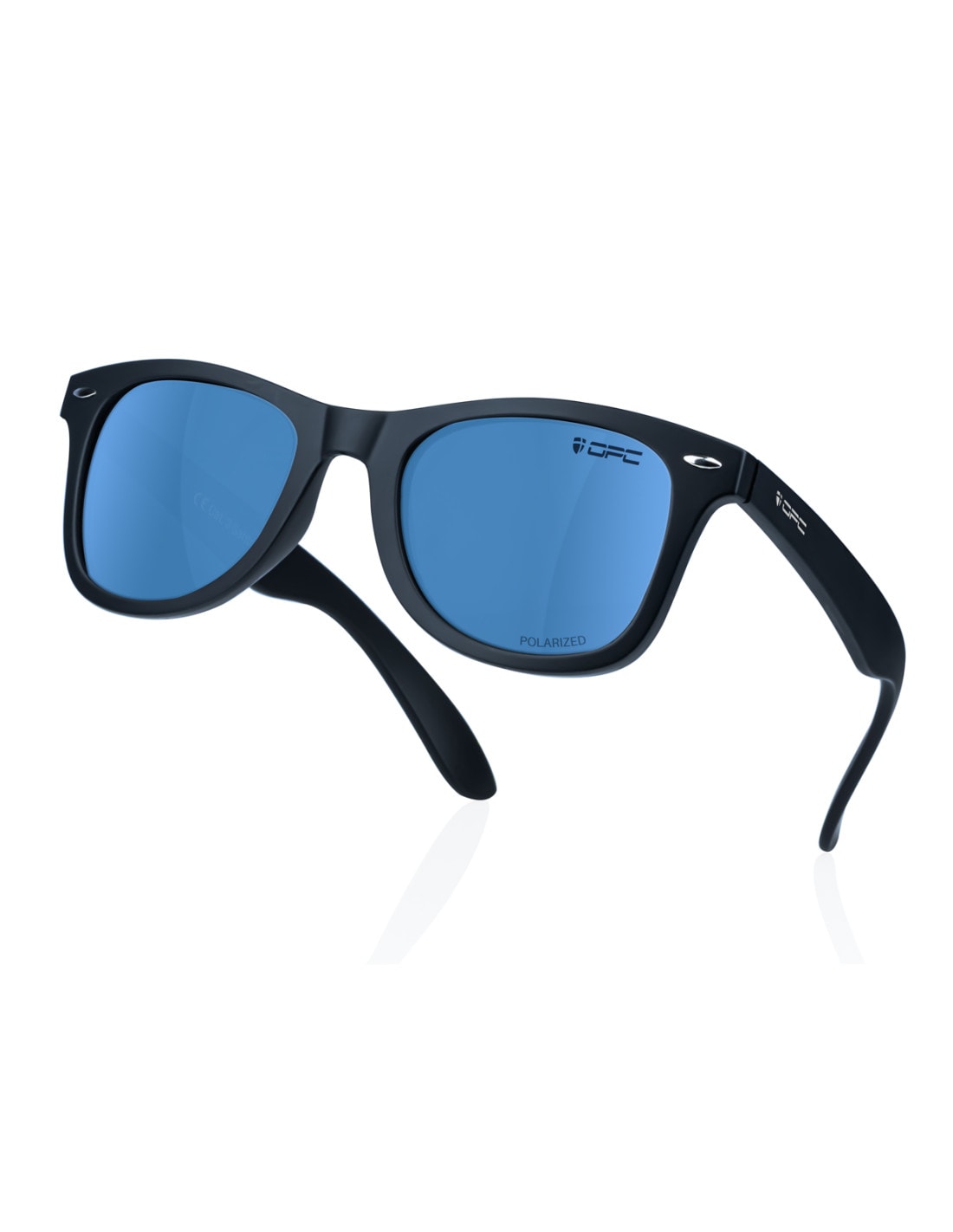 Okulary przeciwsłoneczne OPC Lifestyle Santa Cruz Matt Black/Blue Revo z polaryzacją