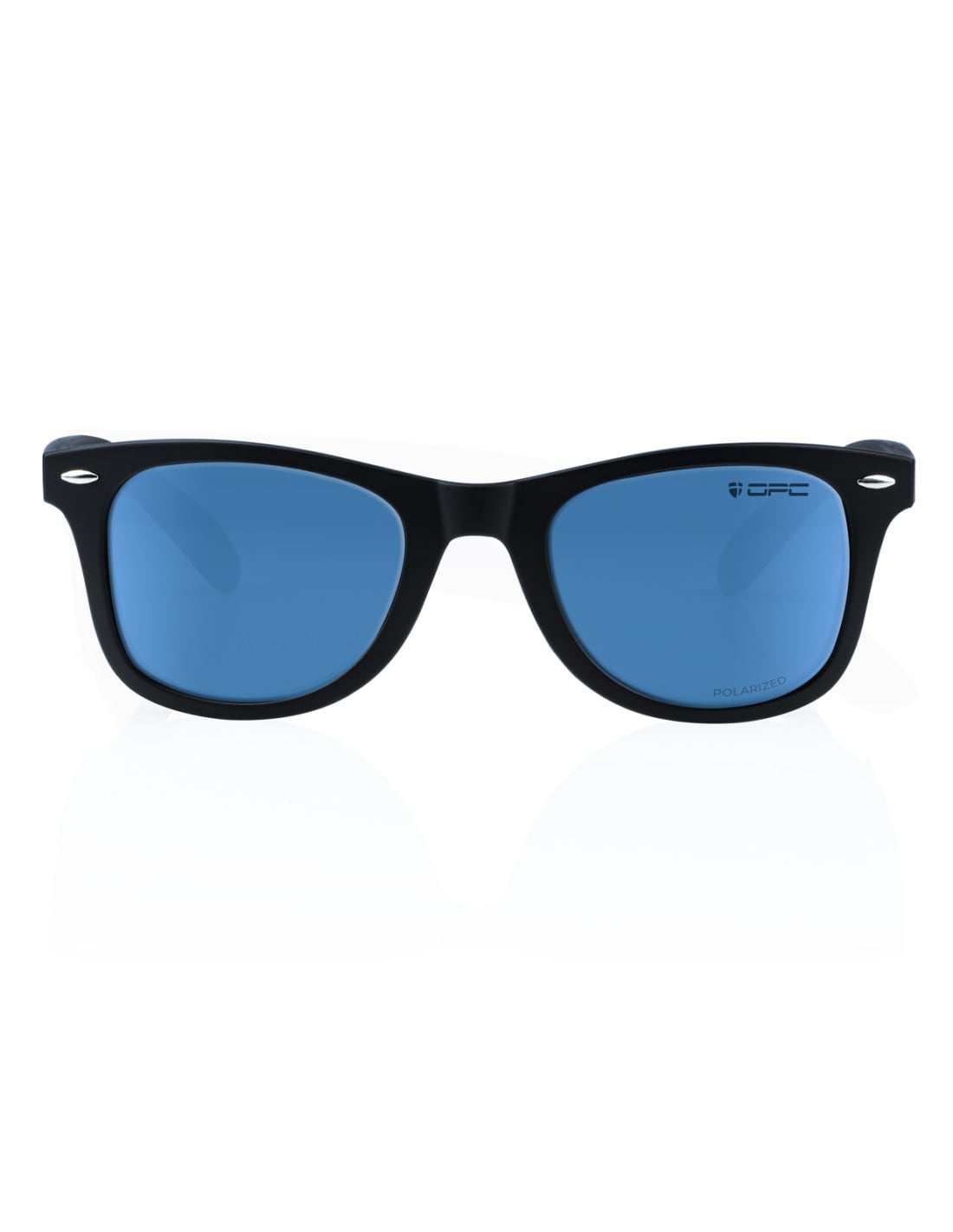 Okulary przeciwsłoneczne OPC Lifestyle Santa Cruz Matt Black/Blue Revo z polaryzacją