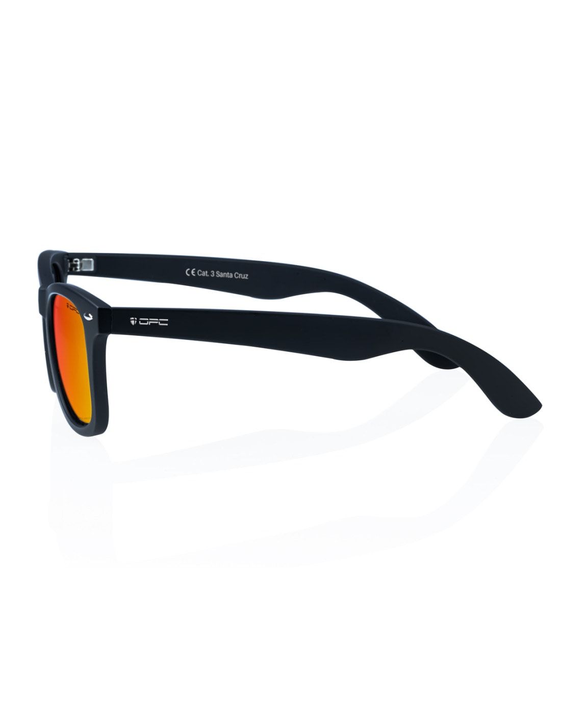 Сонцезахисні окуляри OPC Lifestyle Santa Cruz Matt Black/Red Revo з поляризацією