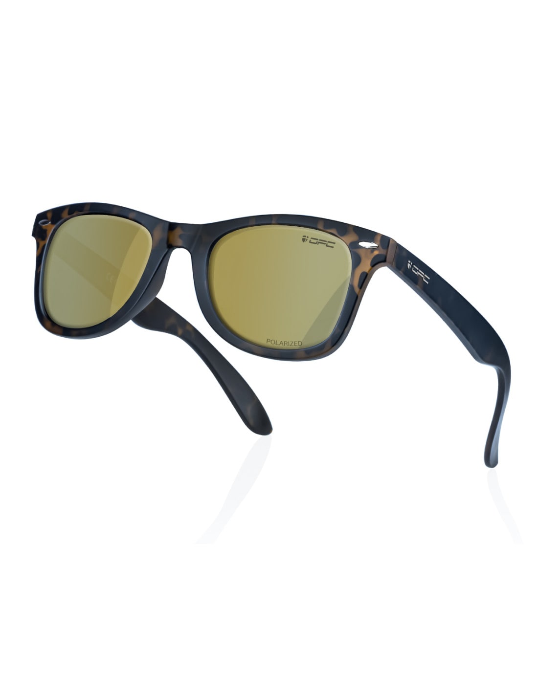Сонцезахисні окуляри OPC Lifestyle Santa Cruz Matt Demi/Gold Revo з поляризацією