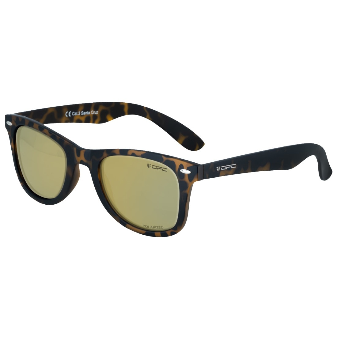 Сонцезахисні окуляри OPC Lifestyle Santa Cruz Matt Demi/Gold Revo з поляризацією