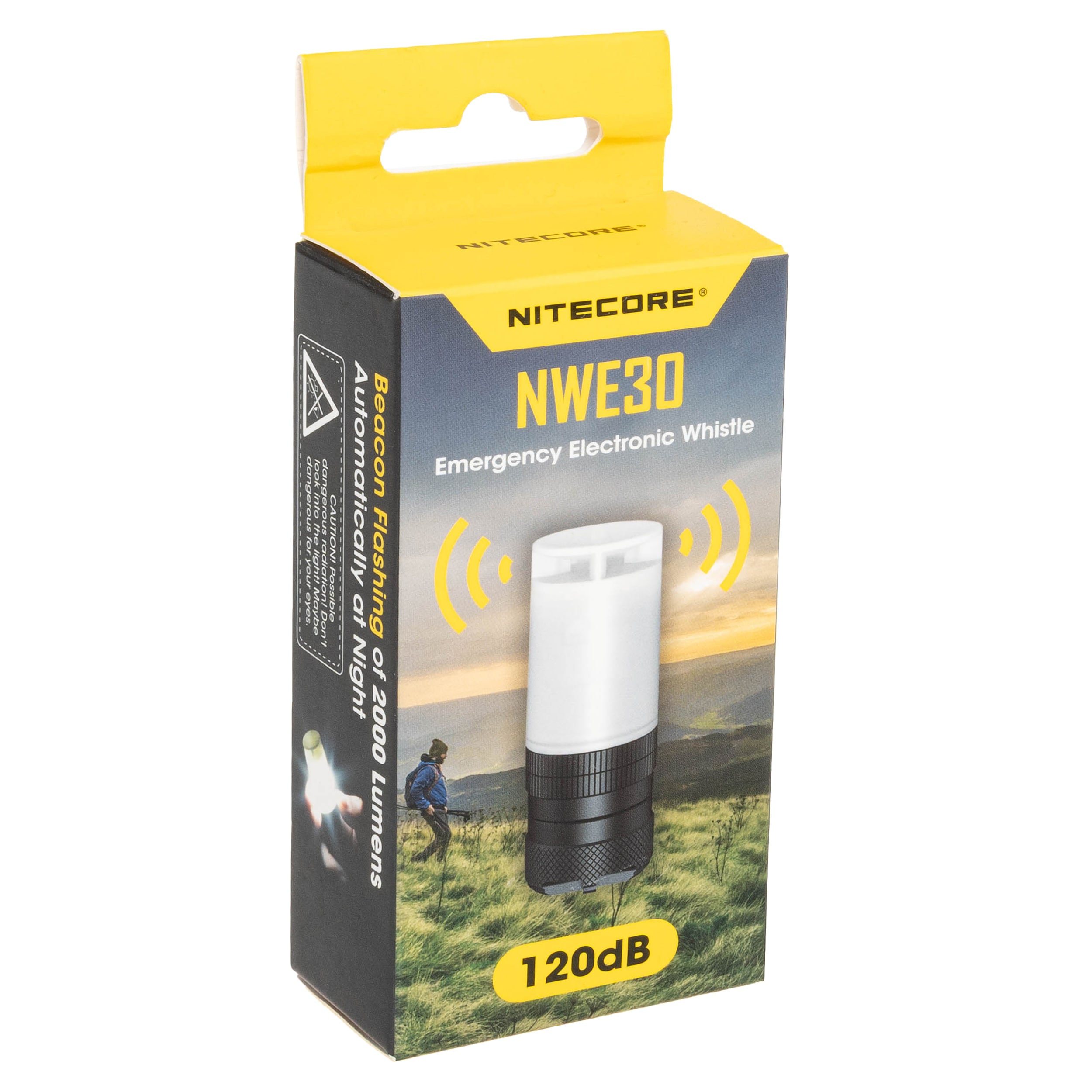 Lampa ostrzegawcza Nitecore z gwizdkiem NWE30