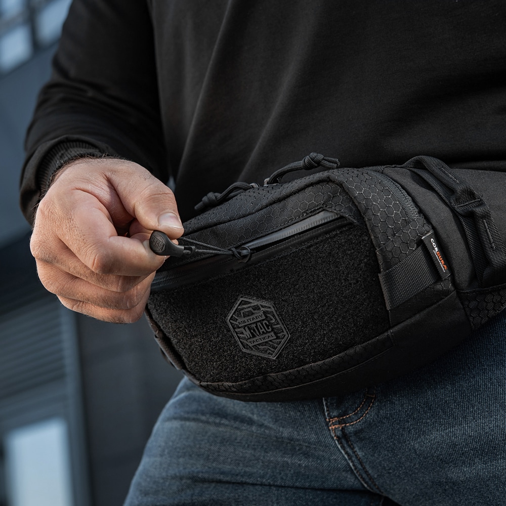 Nerka M-Tac Tactical Waist Bag Hex - Black