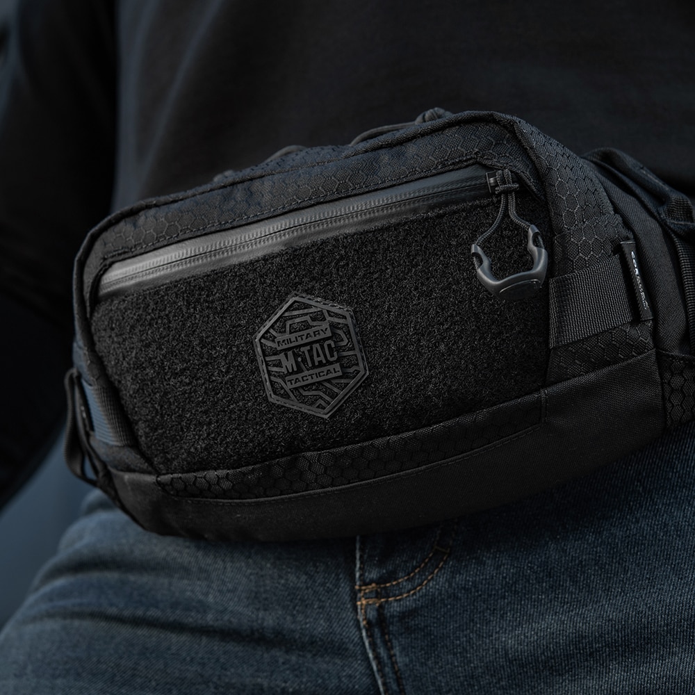 Nerka M-Tac Tactical Waist Bag Hex - Black