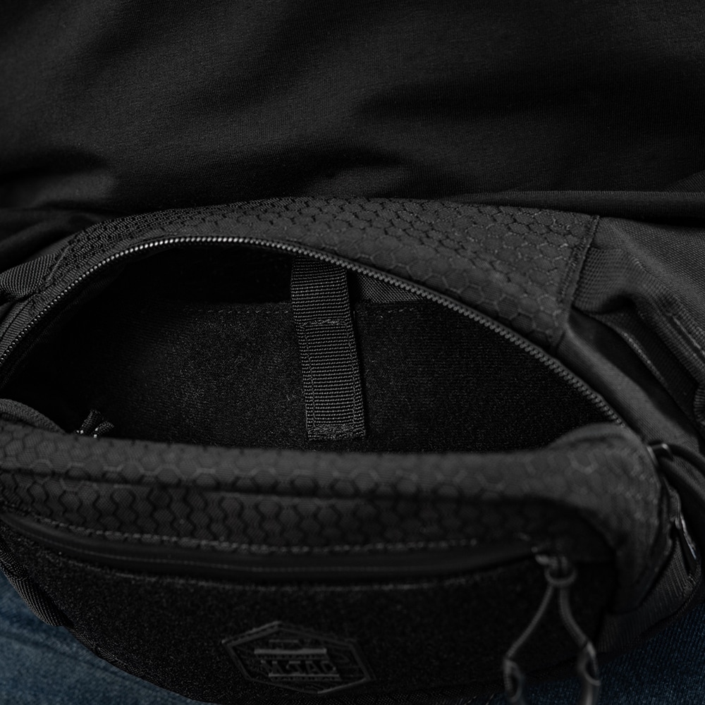 Nerka M-Tac Tactical Waist Bag Hex - Black