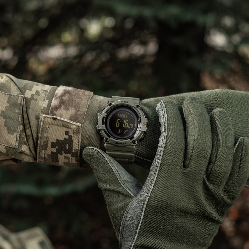 Тактичний годинник M-Tac з компасом 2233 - Ranger Green
