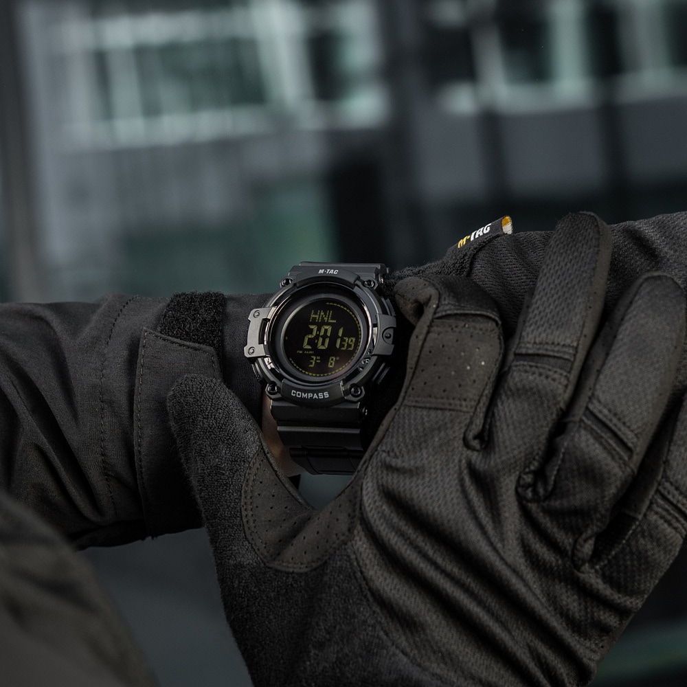Zegarek taktyczny M-Tac z kompasem 2233 - Black