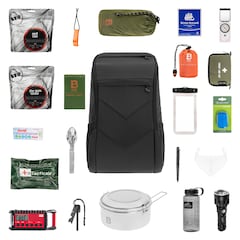 Plecak ewakuacyjny Helikon Bail Out Bag 25 l Shadow Grey V2 - z wyposażeniem
