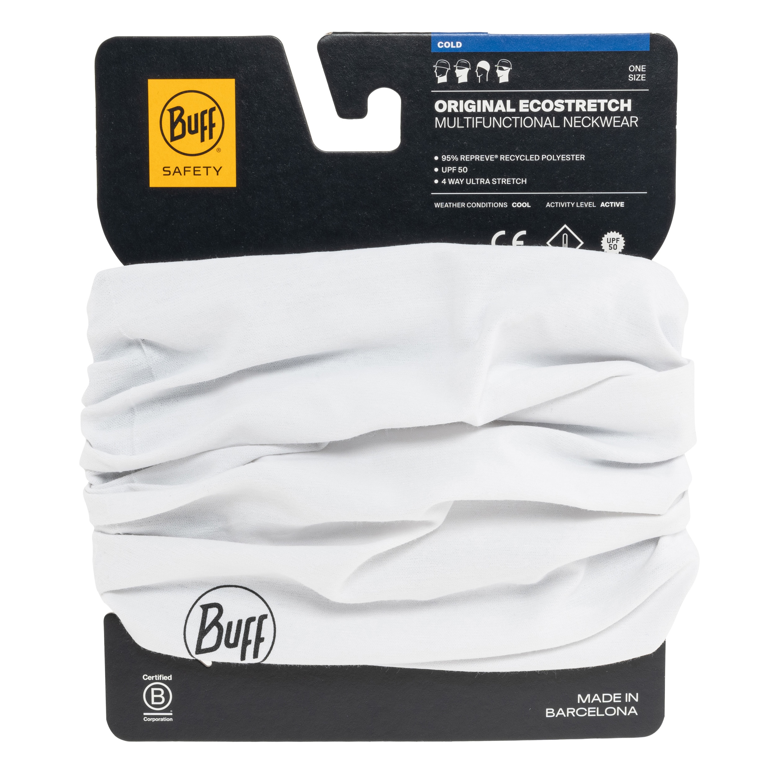 Chusta ochronna Buff Safety Original Ecostretch - White