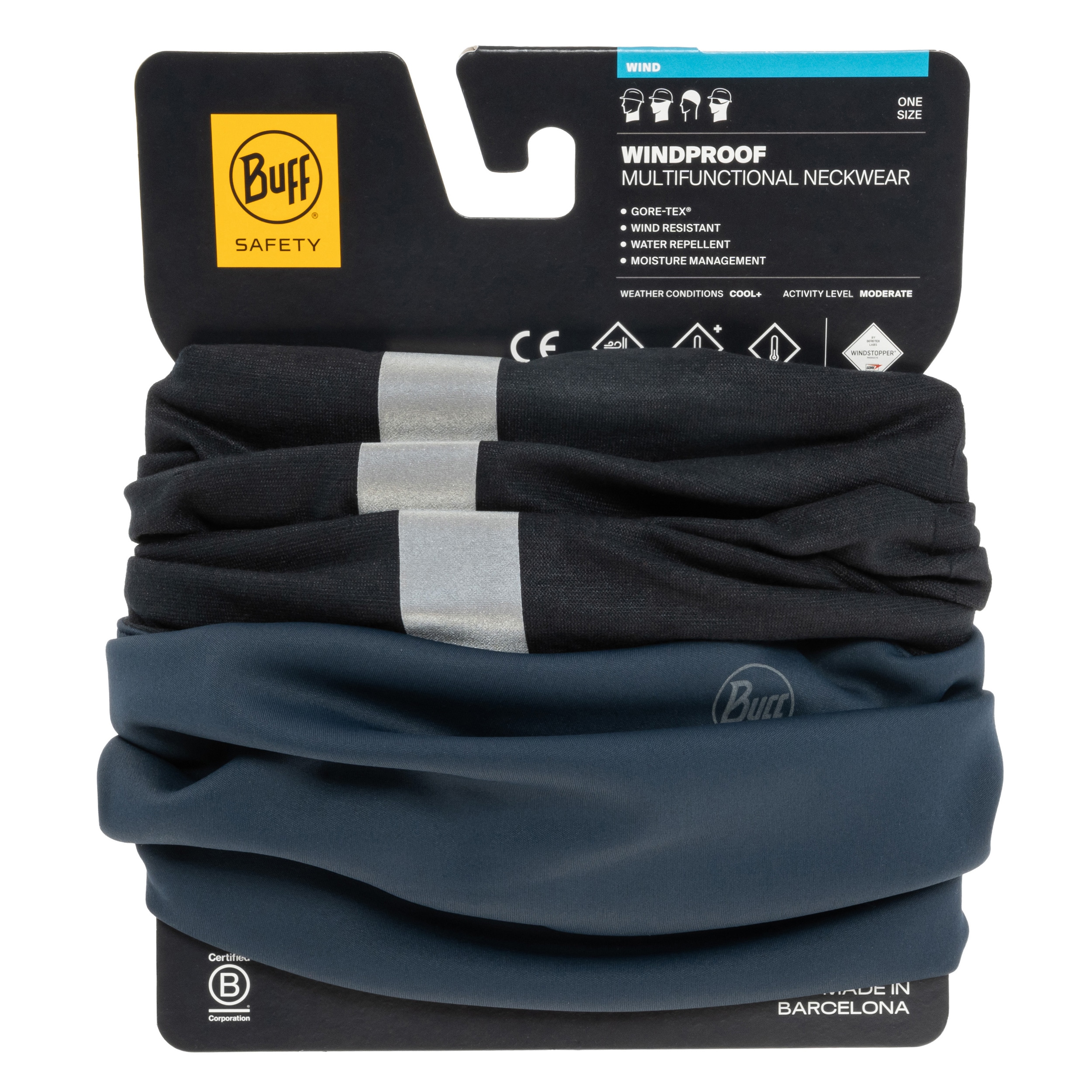 Бафф Buff Safety Windproof Reflective - Navy