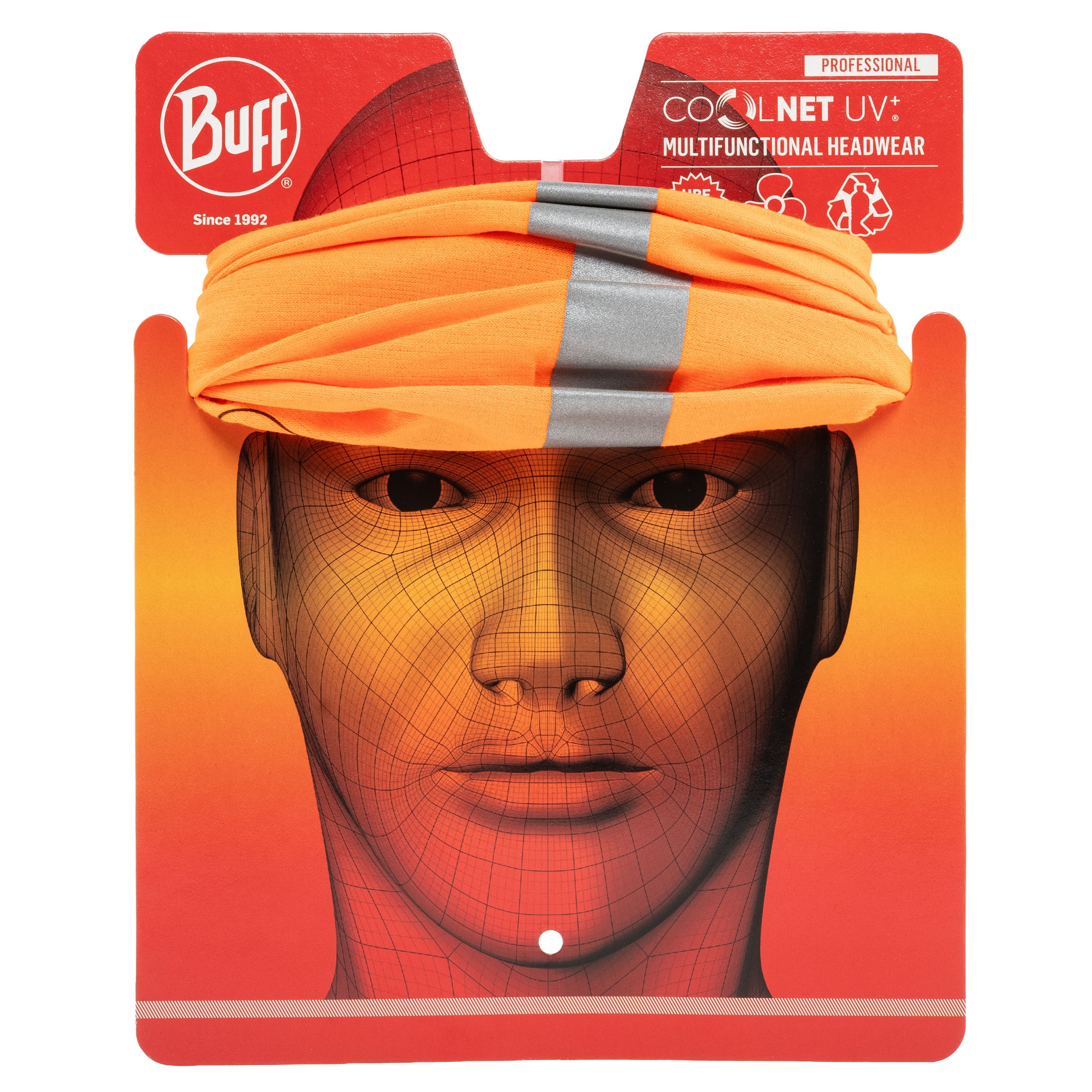 Бафф Buff Safety Coolnet UV Reflective - R-Solid Orange Fluor