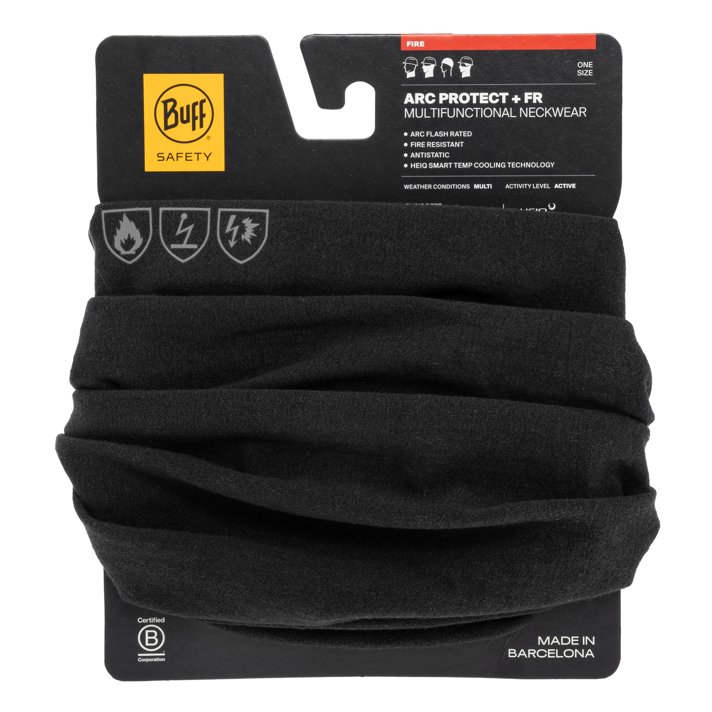 Вогнестійкий бафф Buff Safety Arc Protect + Fire Resistant - Solid Paris Blue