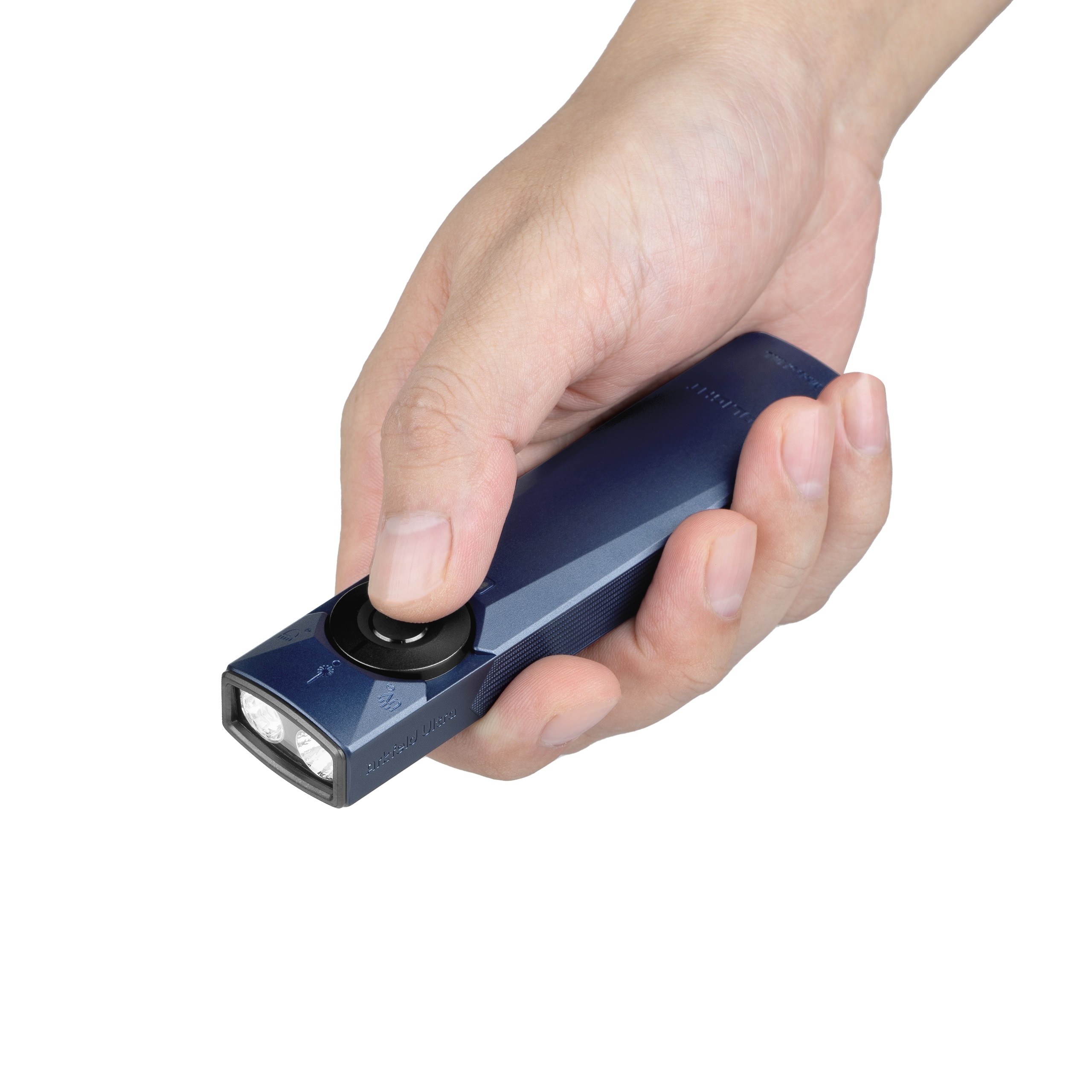 Ліхтарик з лазерним покажчиком Olight Arkfeld Ultra UV Cool White Navy Blue - 1400 люменів