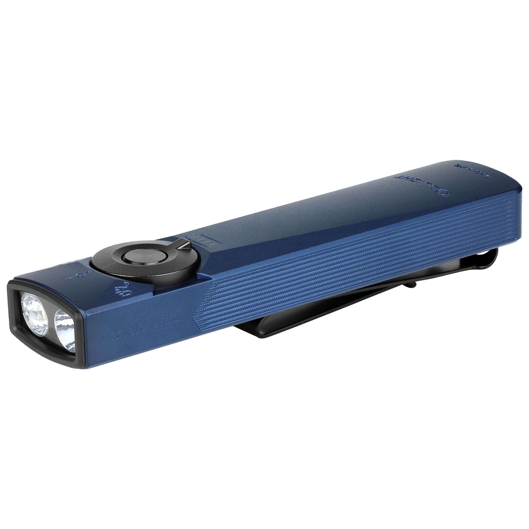 Latarka ze wskaźnikiem laserowym Olight Arkfeld Ultra UV Cool White Navy Blue - 1400 lumenów