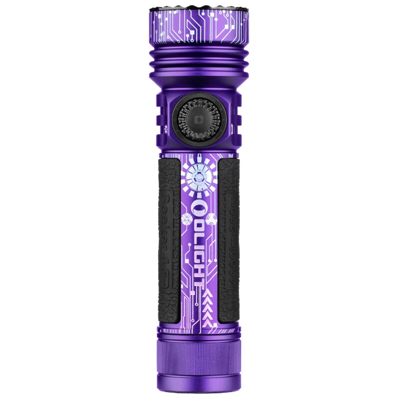 Latarka taktyczno-poszukiwawcza Olight Seeker 4 Pro Cool White Cyber Violet - 4600 lumenów