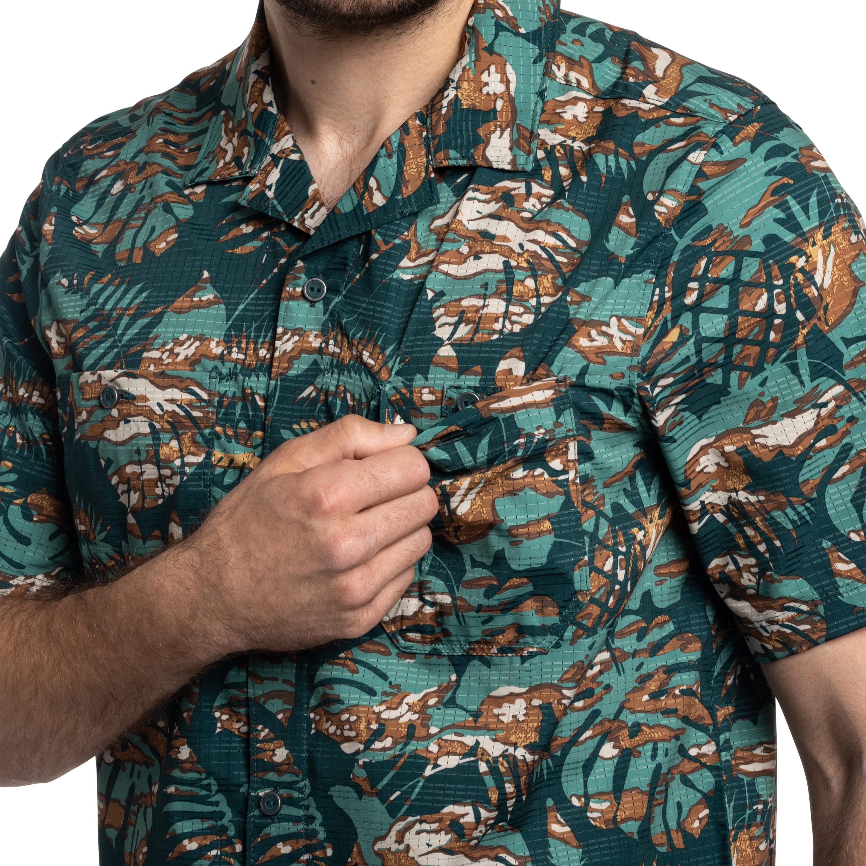 Koszula 5.11 Adventure Print Short Sleeve - Deep Sea Neu Vay Camo