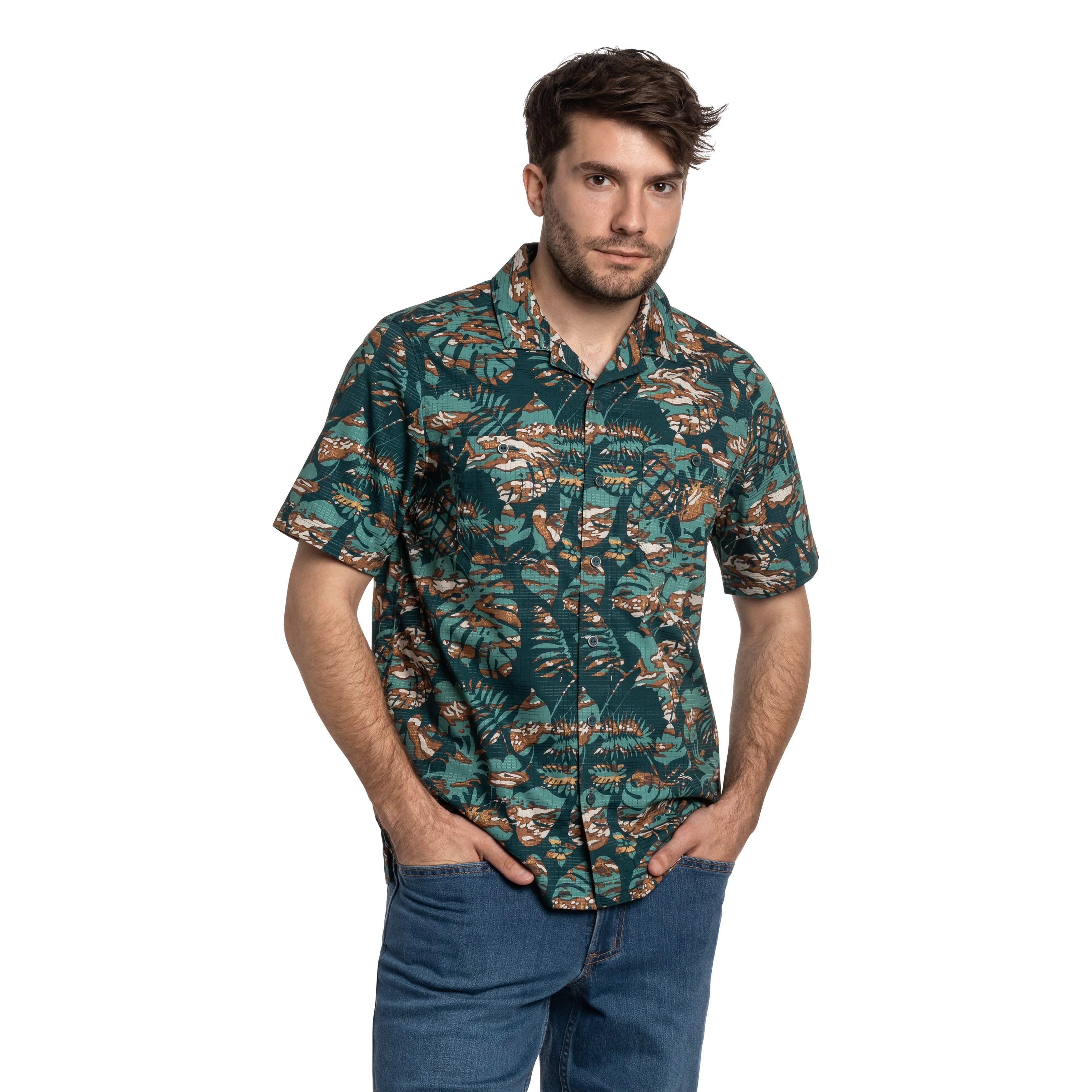 Koszula 5.11 Adventure Print Short Sleeve - Deep Sea Neu Vay Camo