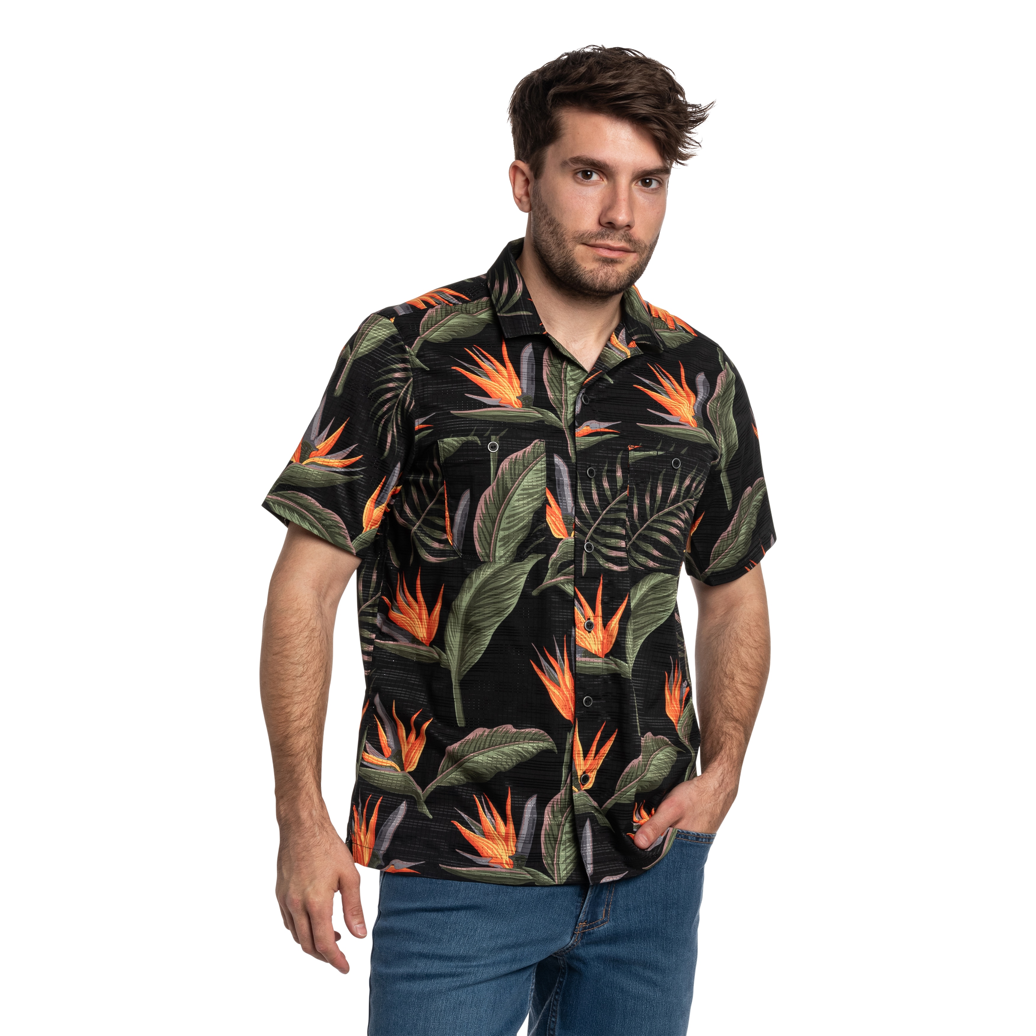 Koszula 5.11 Adventure Print Short Sleeve - Black Knives of Paradise