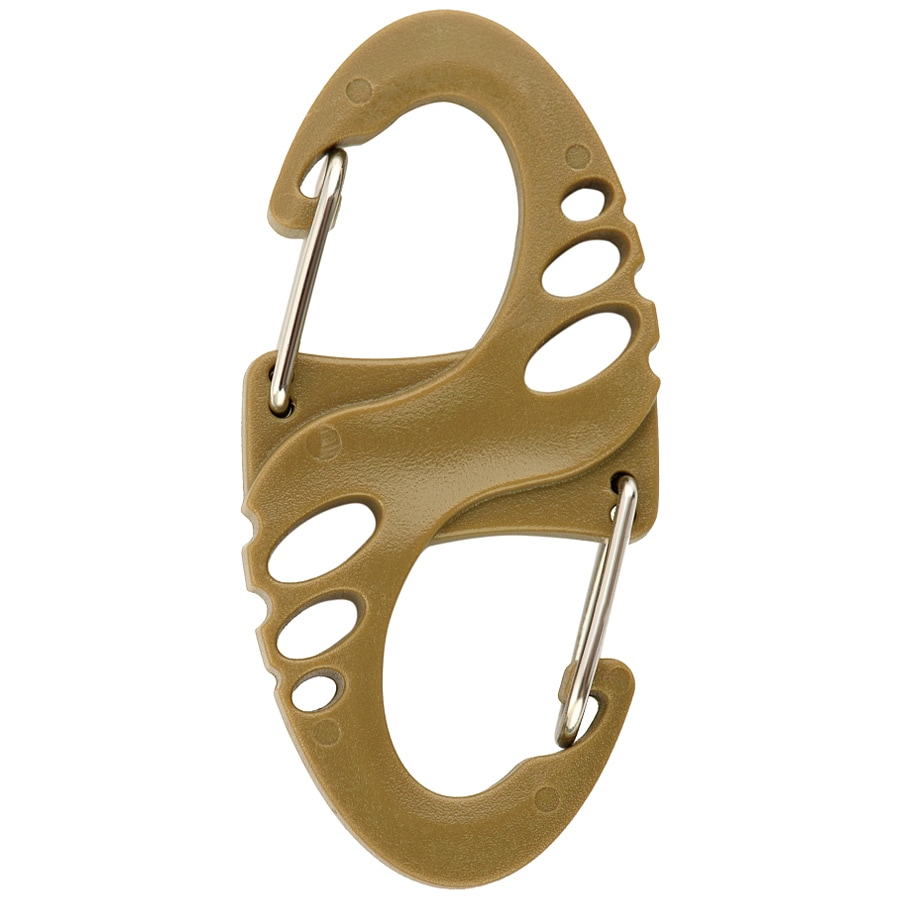 Карабін M-Tac S-Hook пластиковий Coyote - 5 шт.