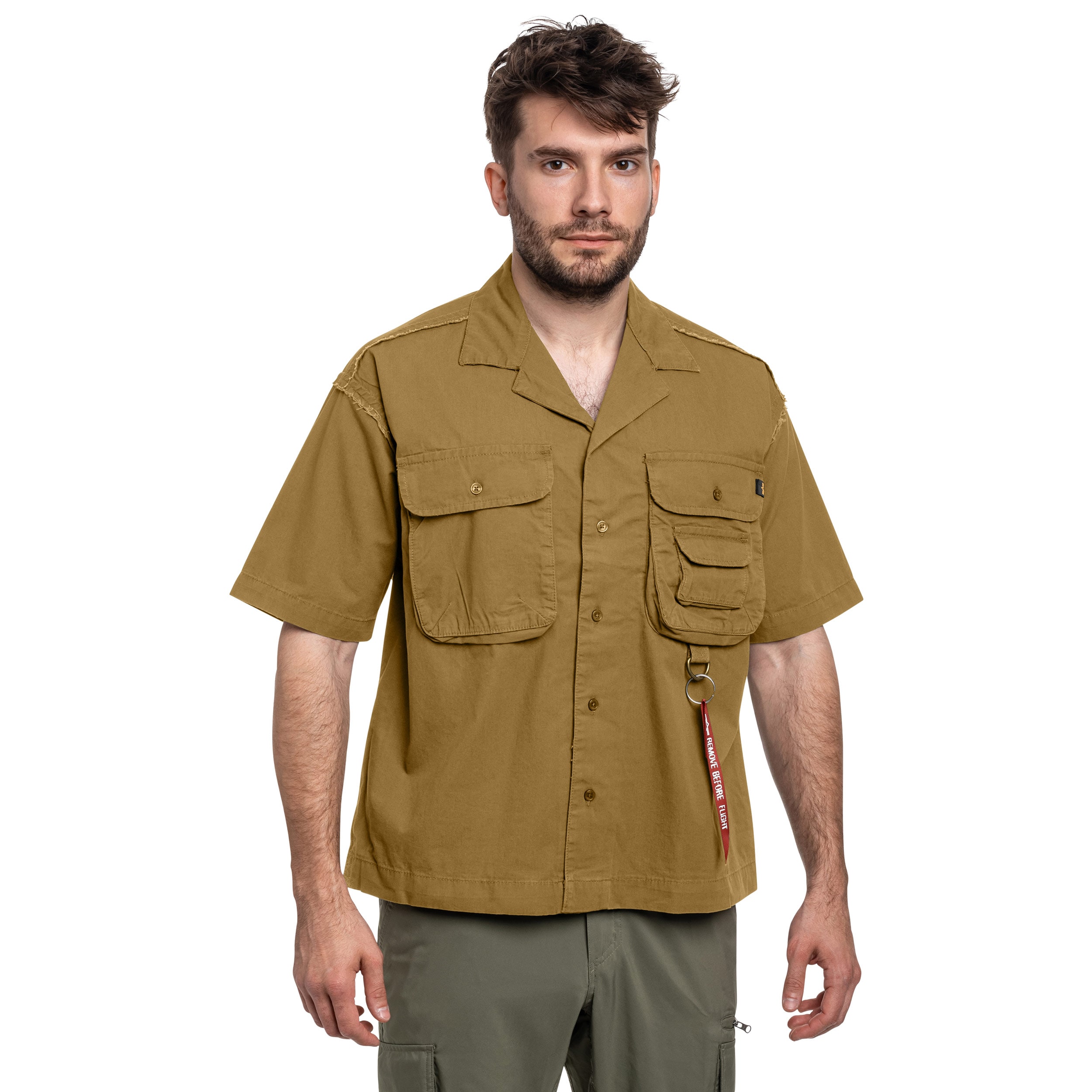 Koszula Alpha Industries Aloha Safari Short Sleeve - Khaki