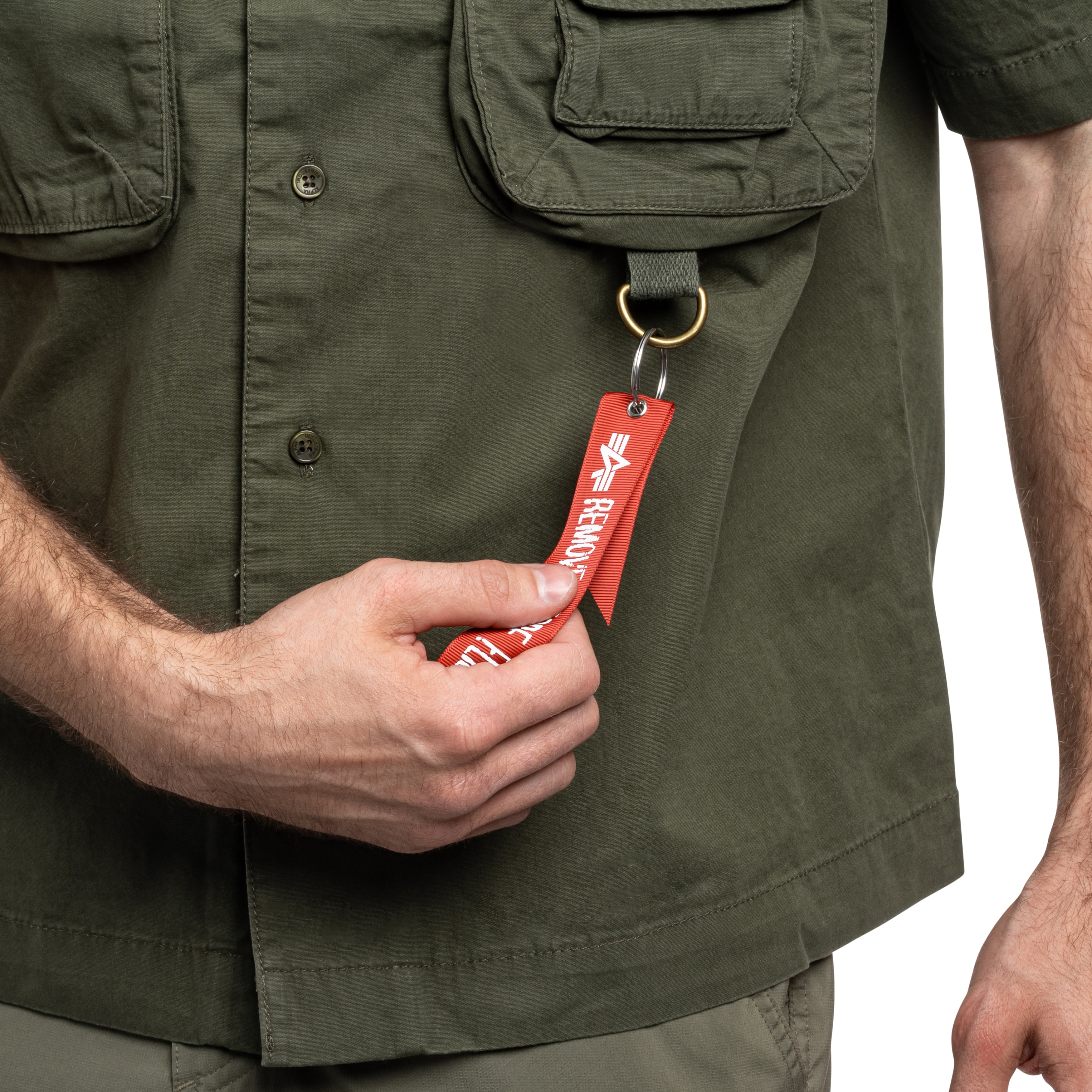 Koszula Alpha Industries Aloha Safari Short Sleeve - Dark Olive