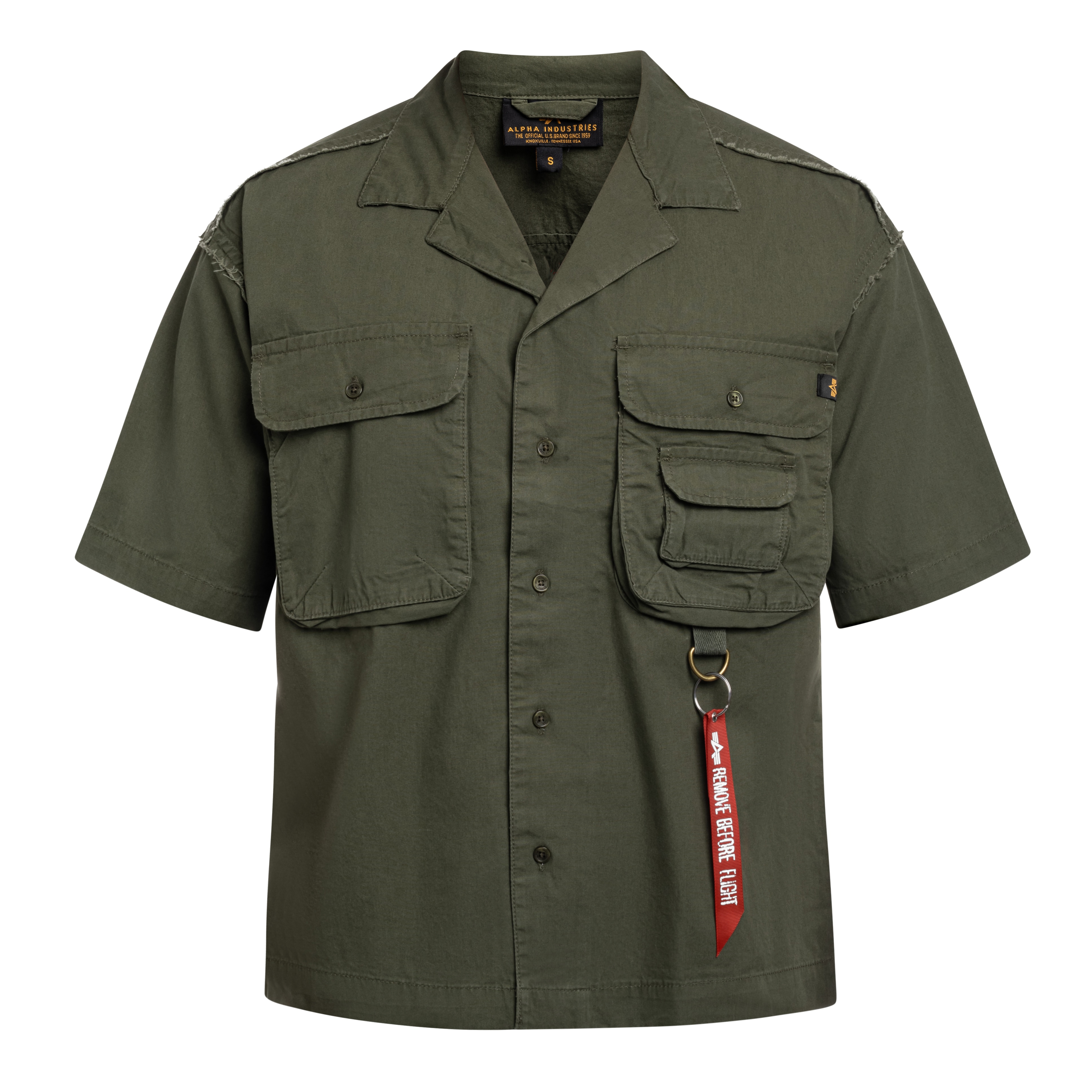 Koszula Alpha Industries Aloha Safari Short Sleeve - Dark Olive