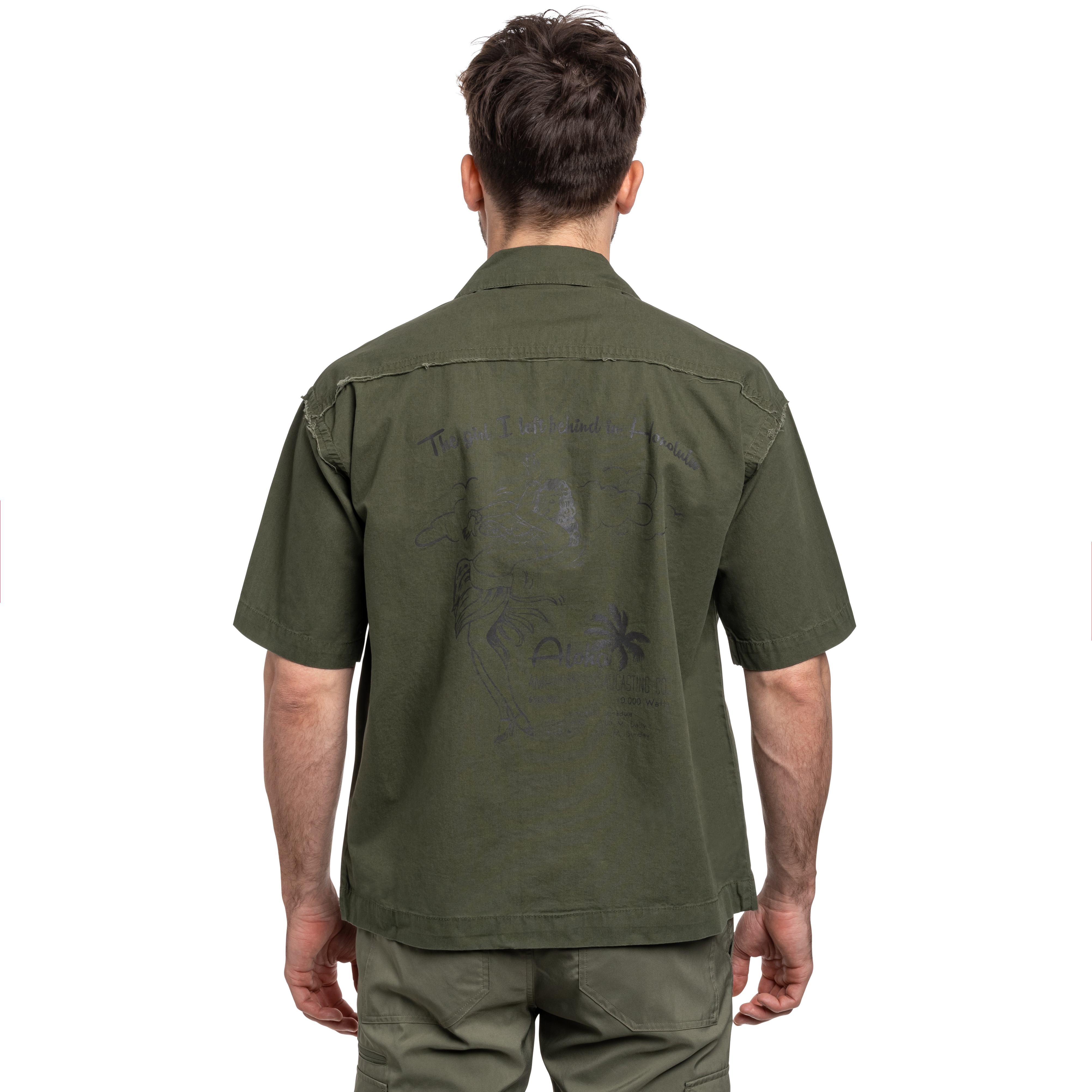 Koszula Alpha Industries Aloha Safari Short Sleeve - Dark Olive