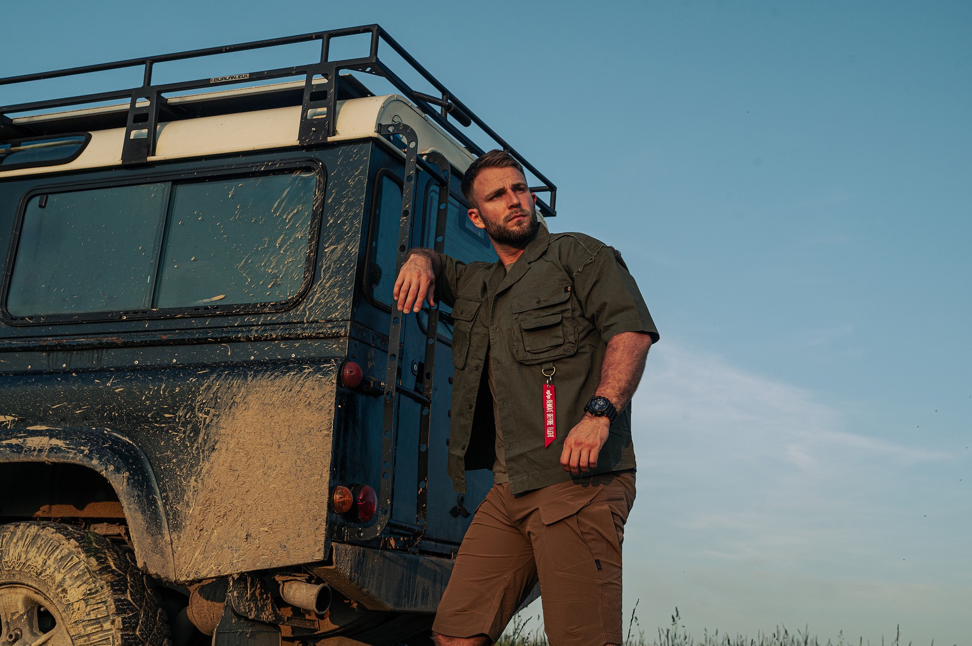 Koszula Alpha Industries Aloha Safari Short Sleeve - Dark Olive