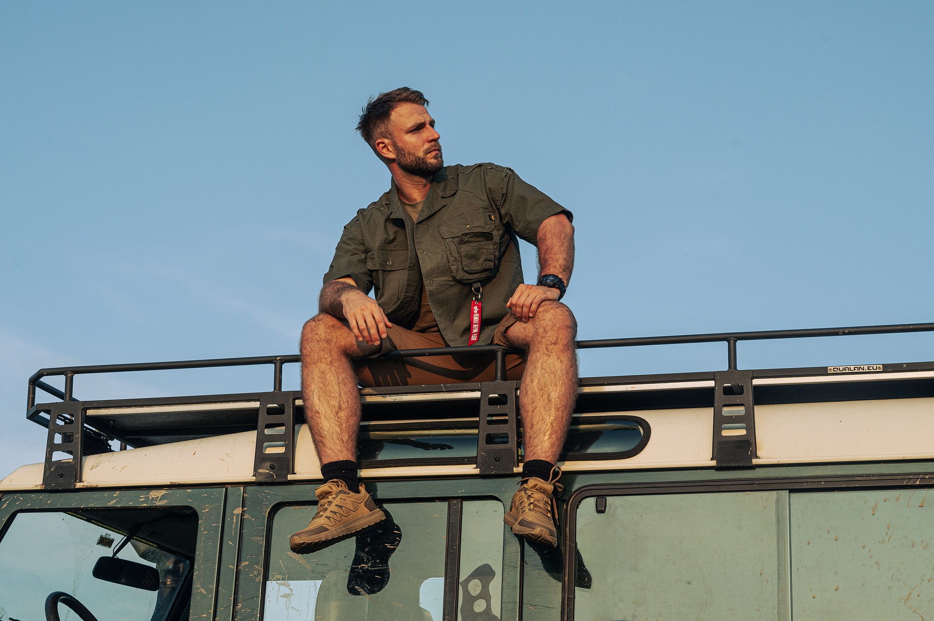 Koszula Alpha Industries Aloha Safari Short Sleeve - Dark Olive