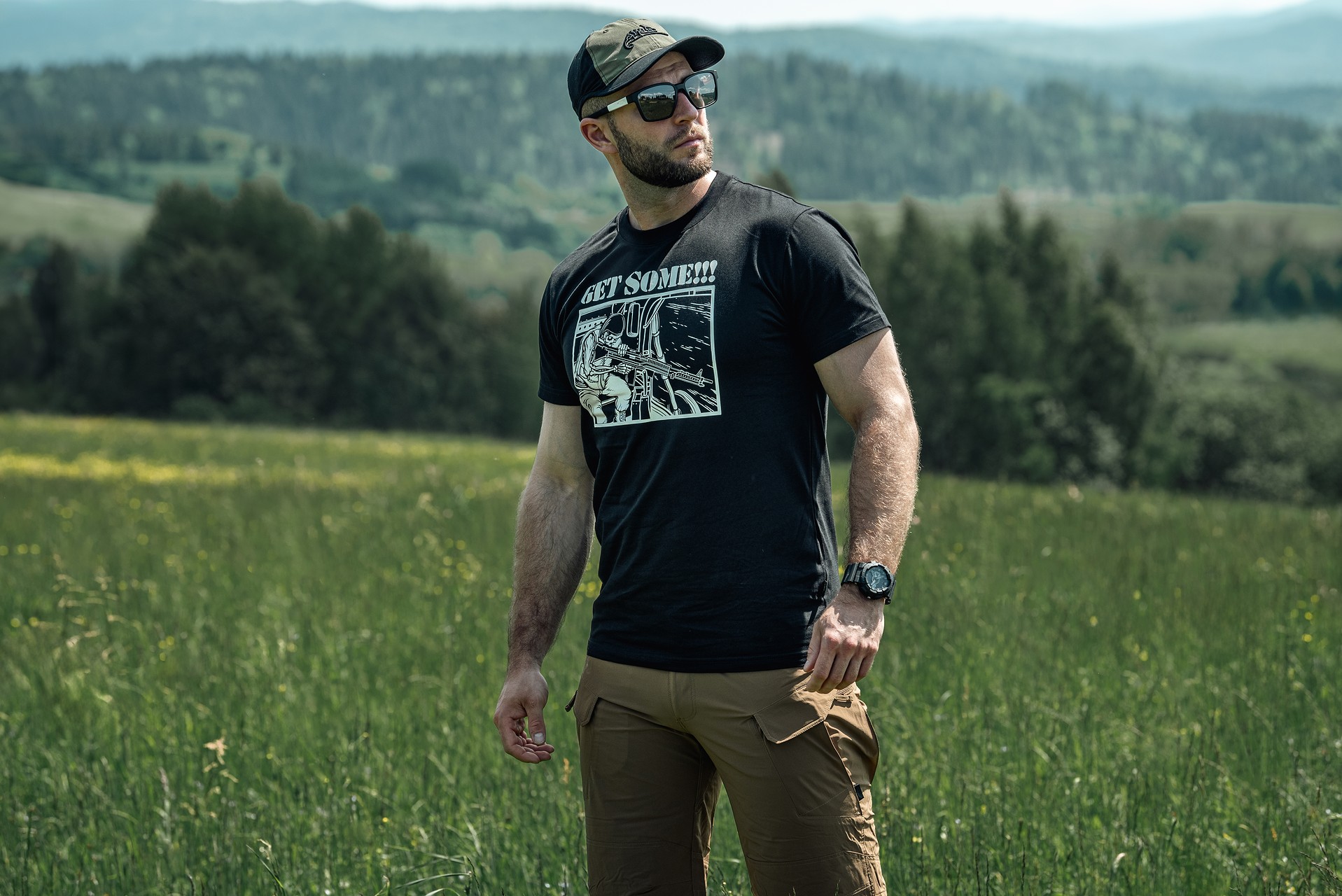 Футболка T-Shirt Helikon Get Some! - Black