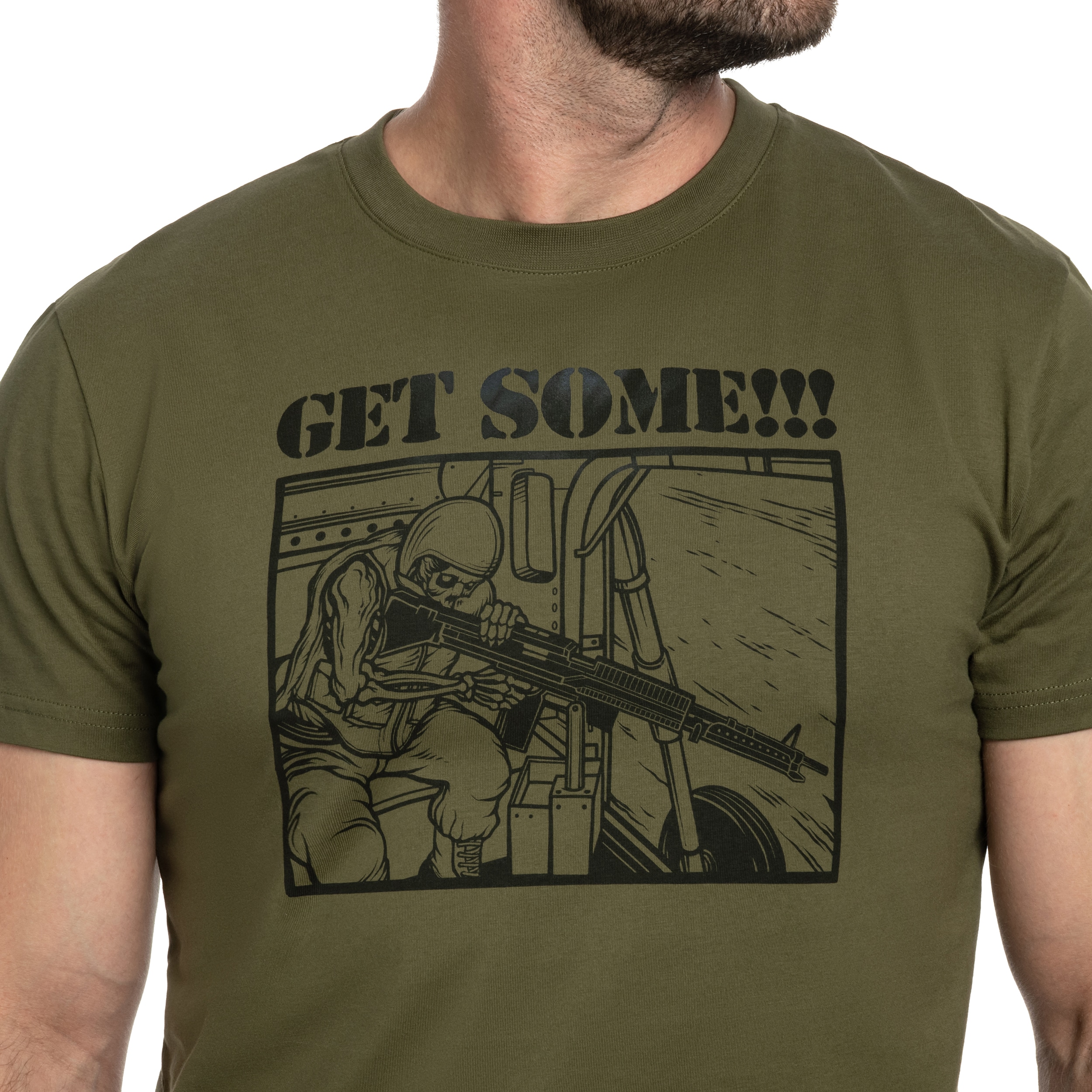 Koszulka T-Shirt Helikon Get Some! - Olive