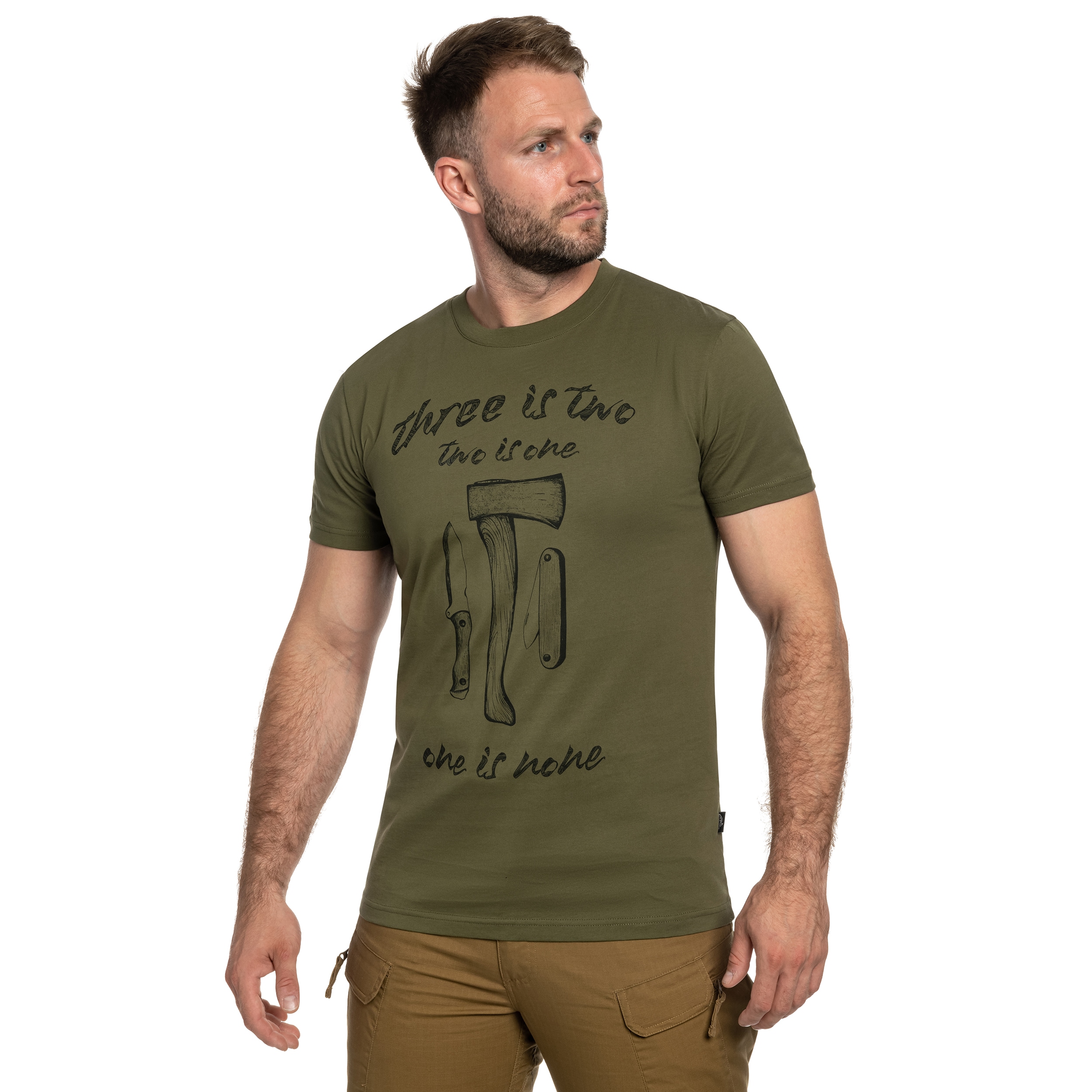 Футболка T-Shirt Helikon One Is None - Olive Green