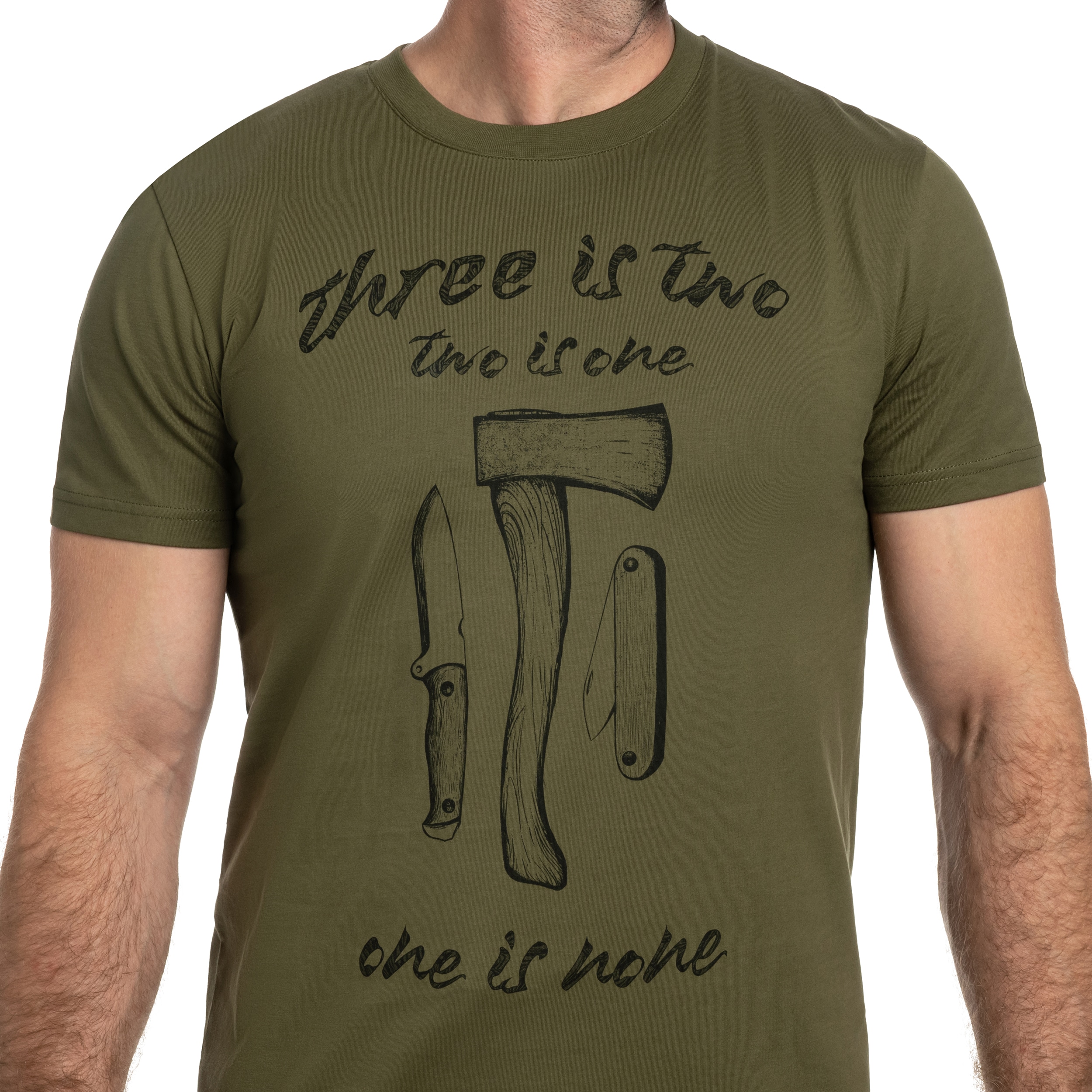 Футболка T-Shirt Helikon One Is None - Olive Green
