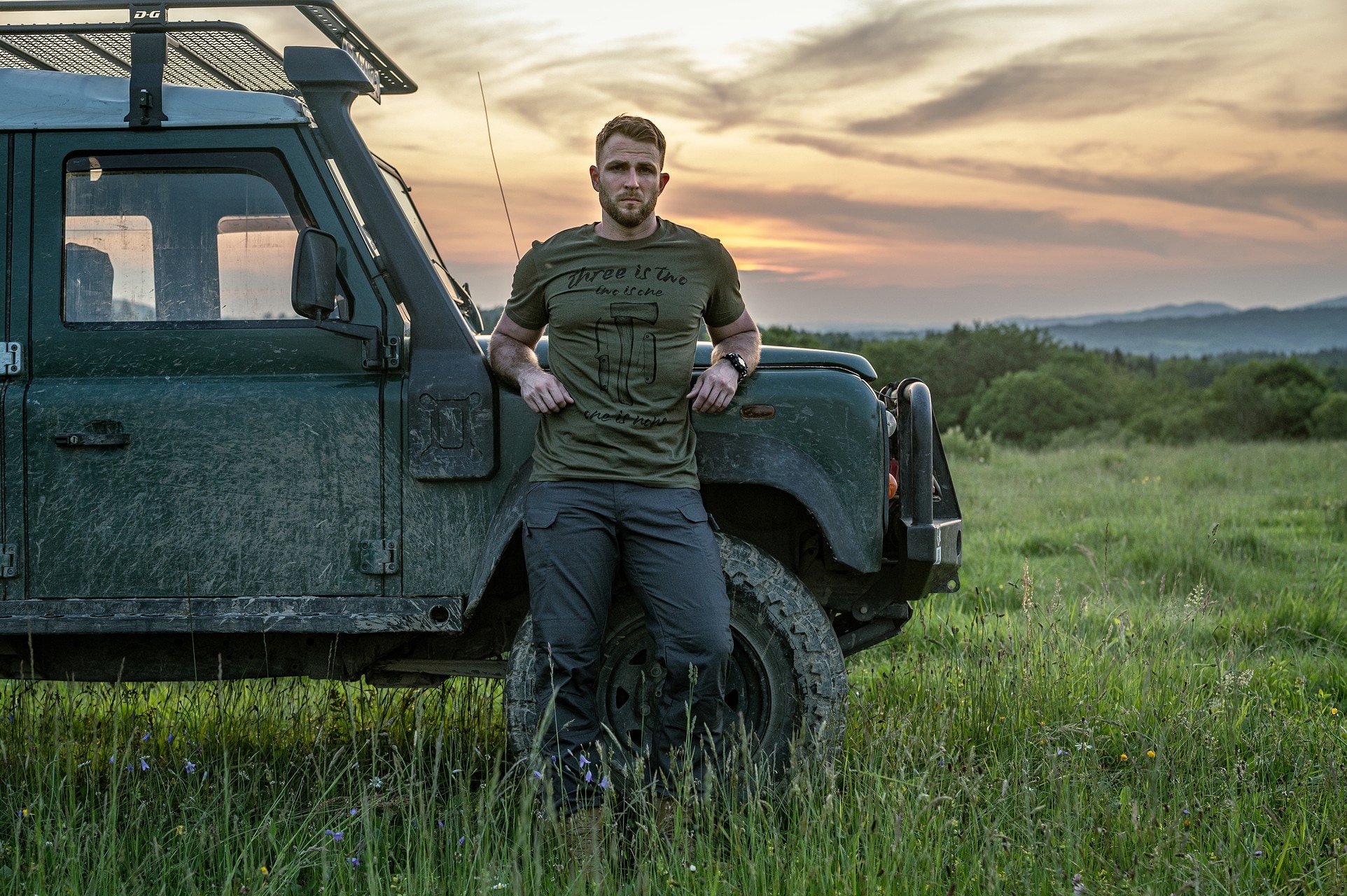 Футболка T-Shirt Helikon One Is None - Olive Green