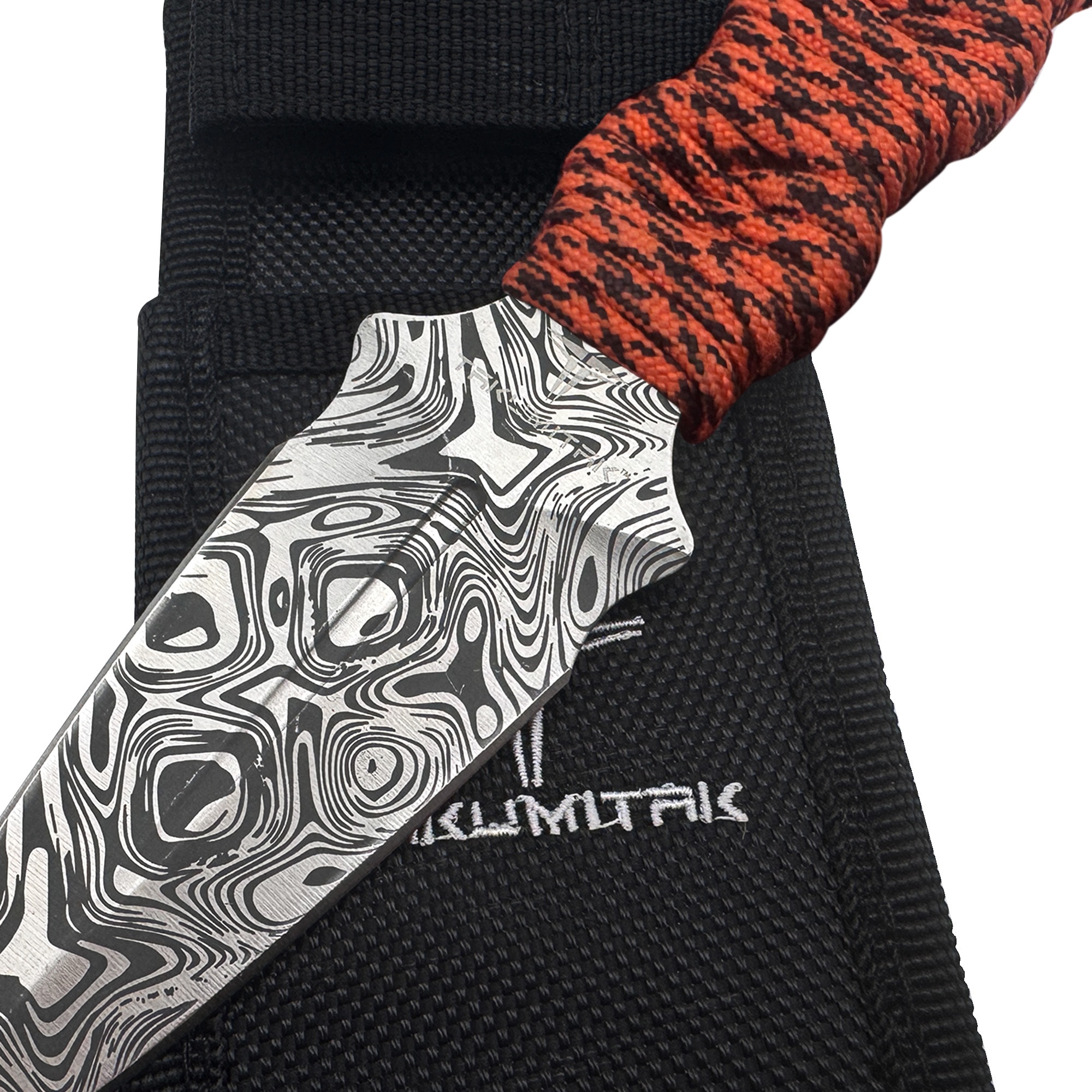 Ніж Takumitak Defender - Damascus/Orange
