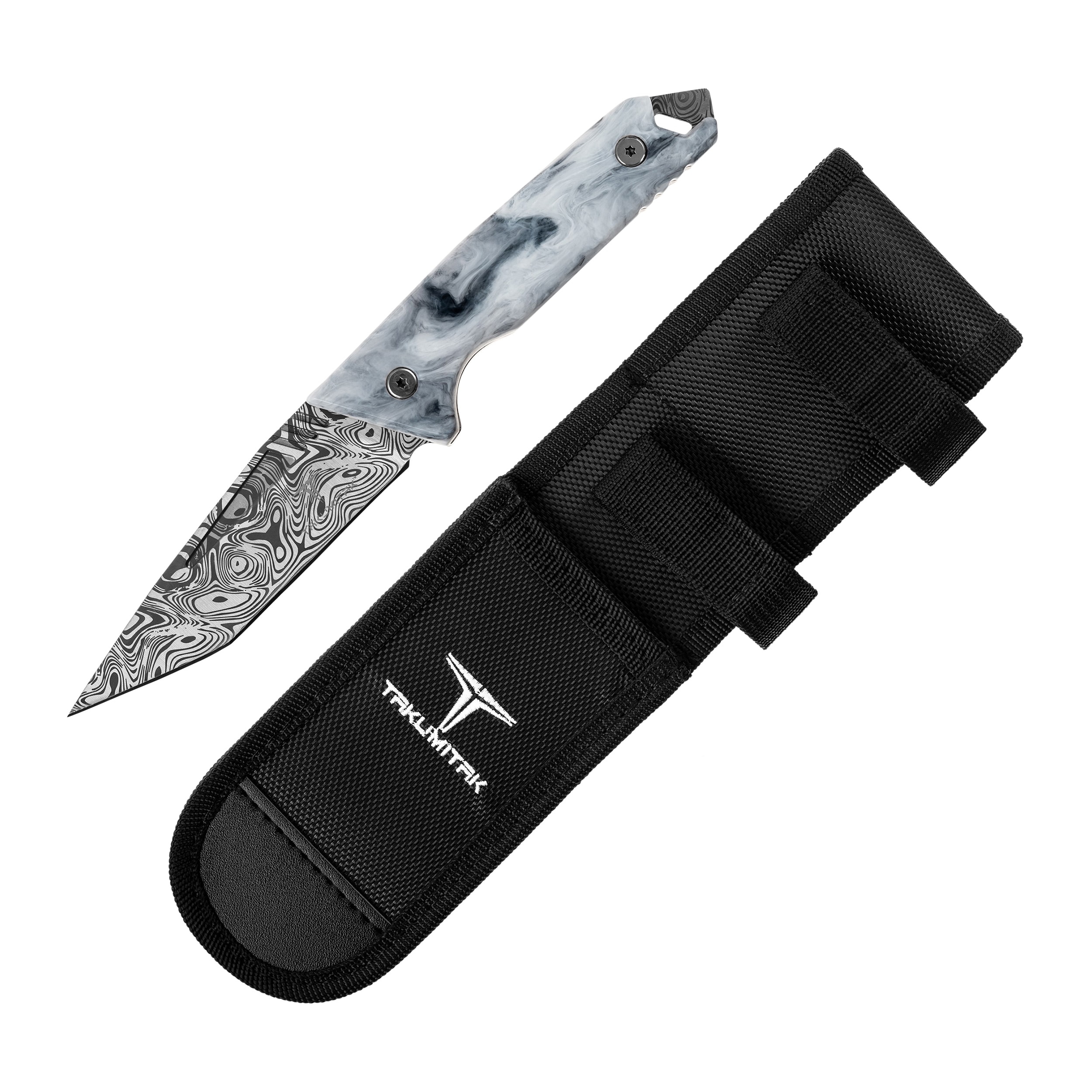 Ніж Takumitak Bloodstrike - Damascus/Grey